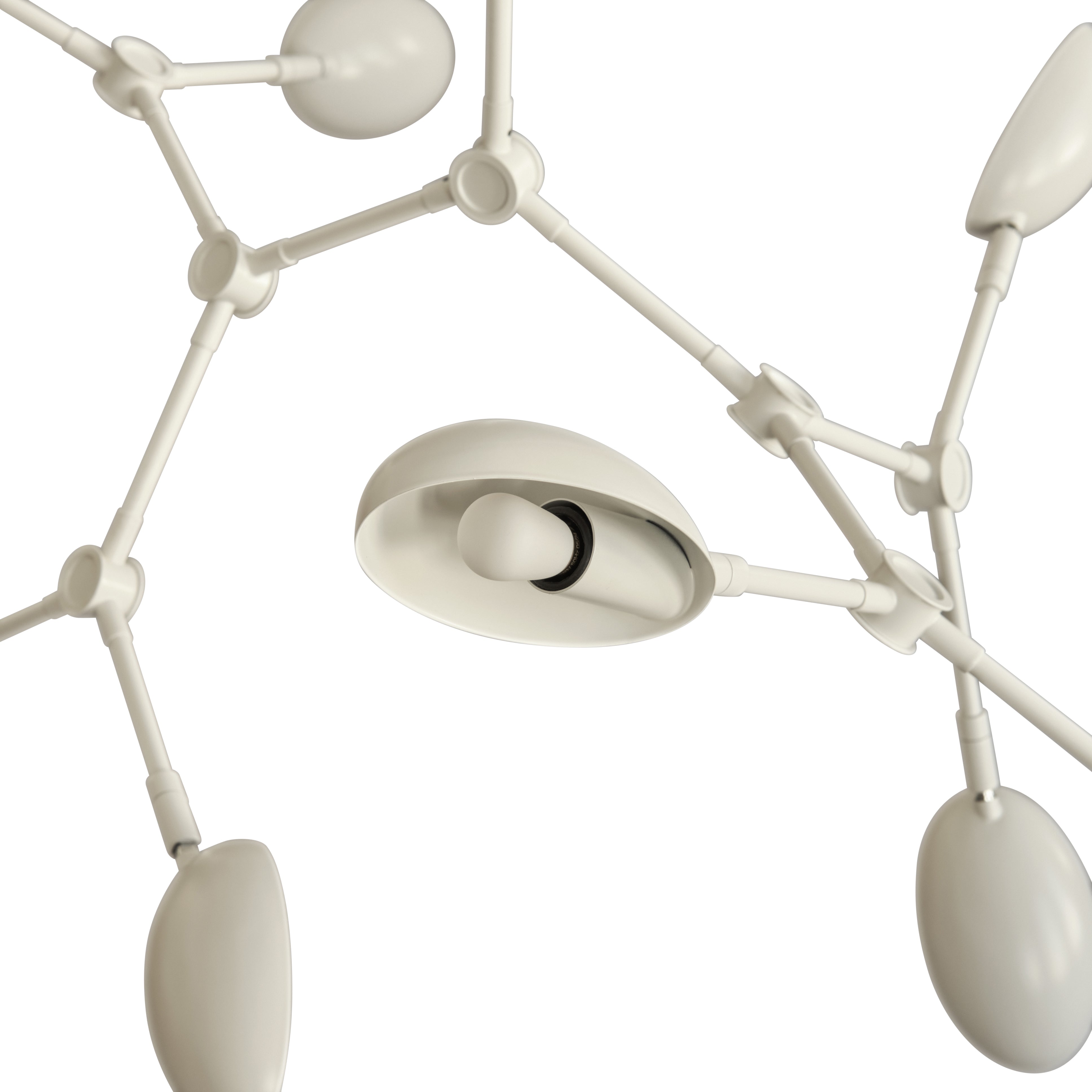 Drop Chandelier, Mini - White (5m)