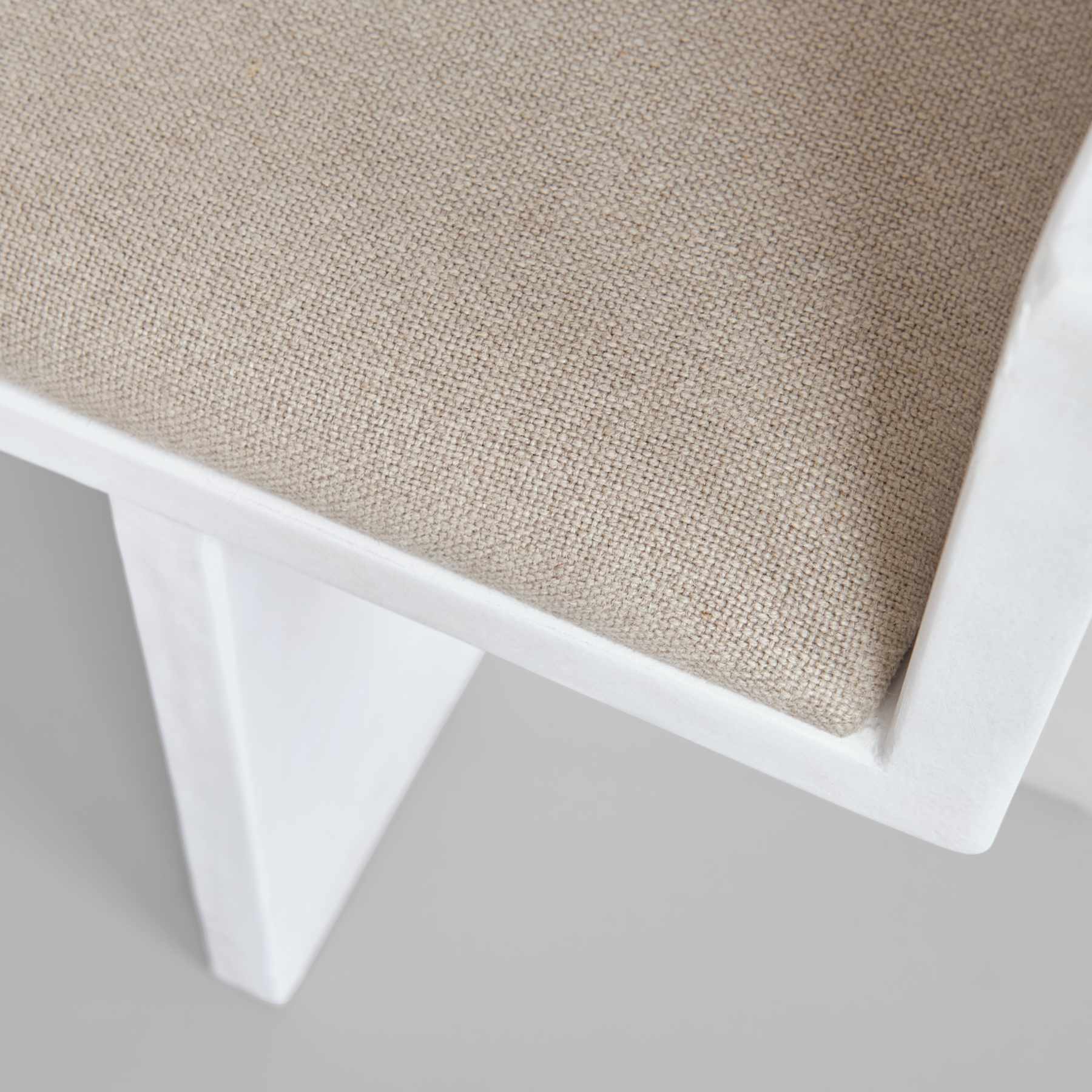 Makura Seat Cushion 12, Sand Linen - Fits Brutus Lounge Chair Fibre Concrete