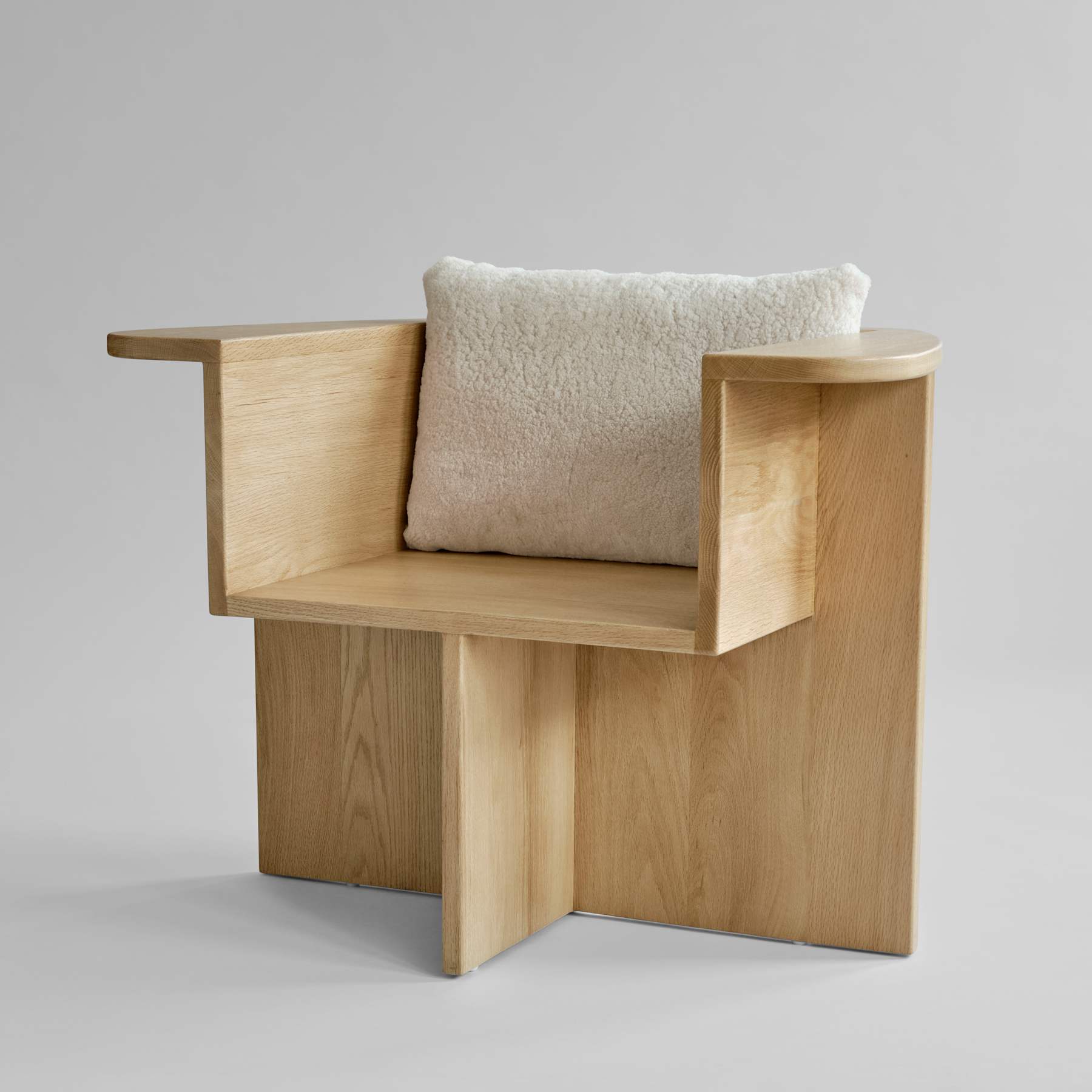 Makura Rectangular Cushion 11 - Sandshell Sheepskin