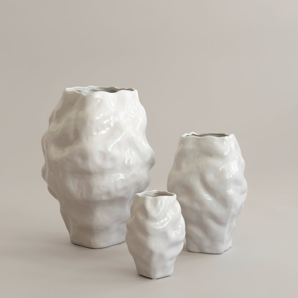 Katachi Vase, Big - High Glaze Birch