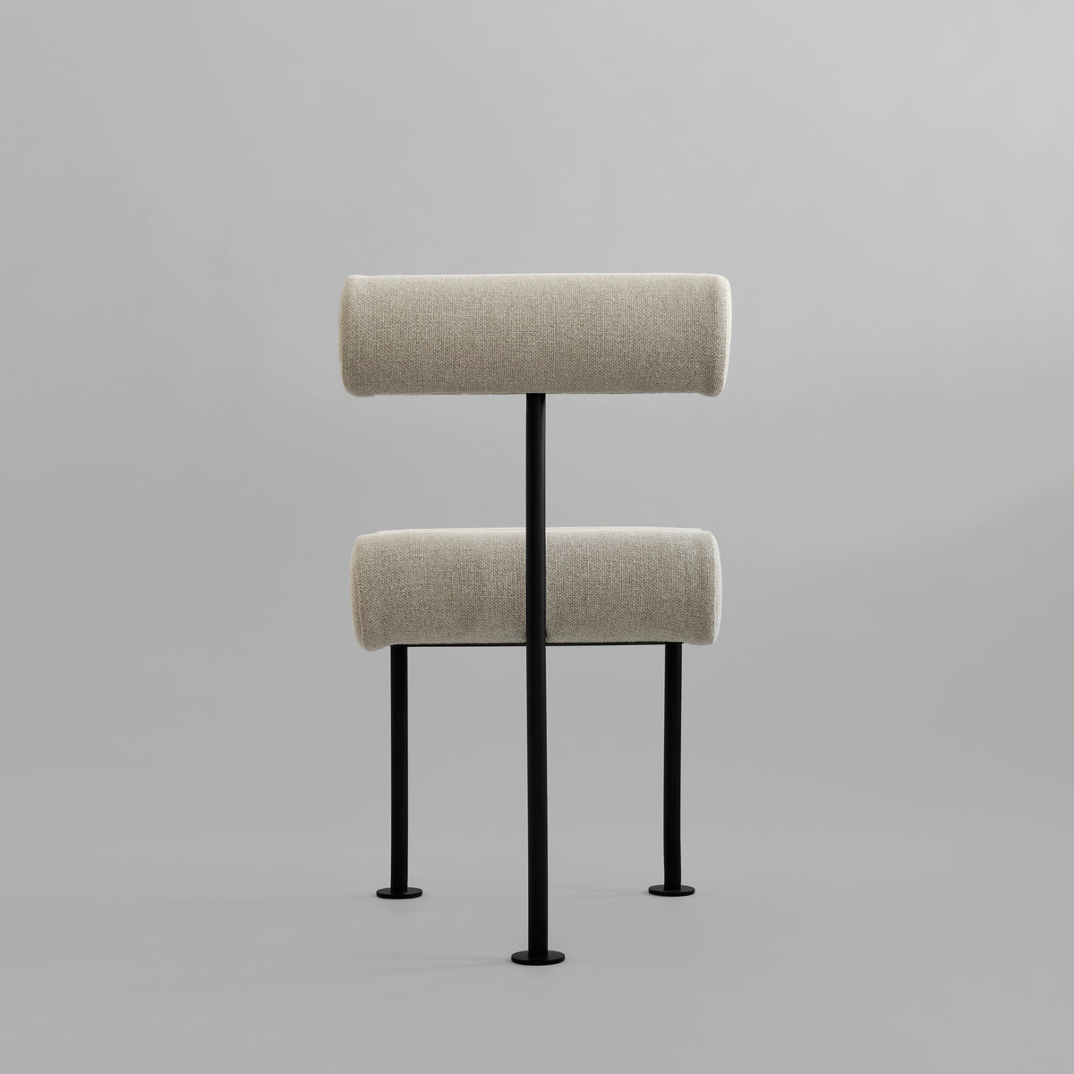 Hiro Dining Chair, Black Frame - French Sand Linen