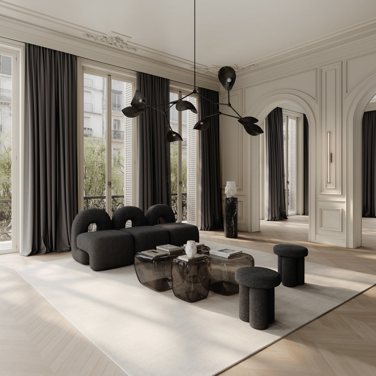 Ishi Coffee Tables, Medio - Smoked Forest