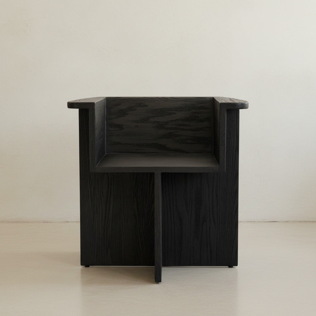 Brutus Dining Chair - Coffee Black Oak