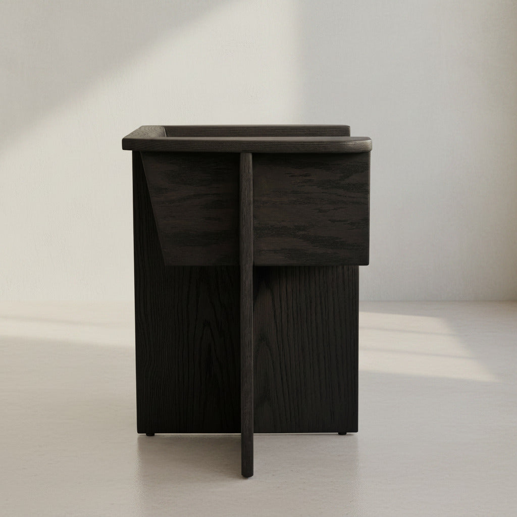 Brutus Dining Chair - Coffee Black Oak