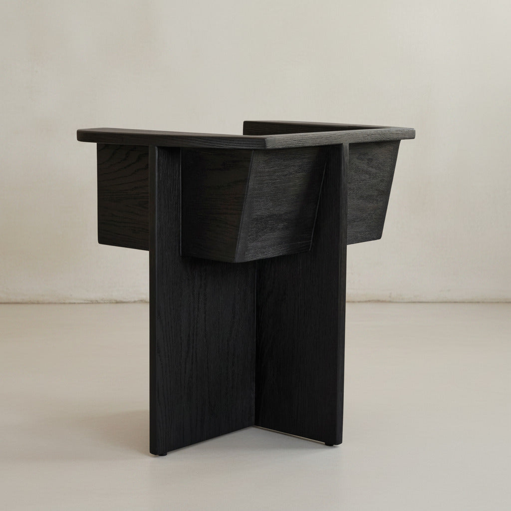 Brutus Dining Chair - Coffee Black Oak