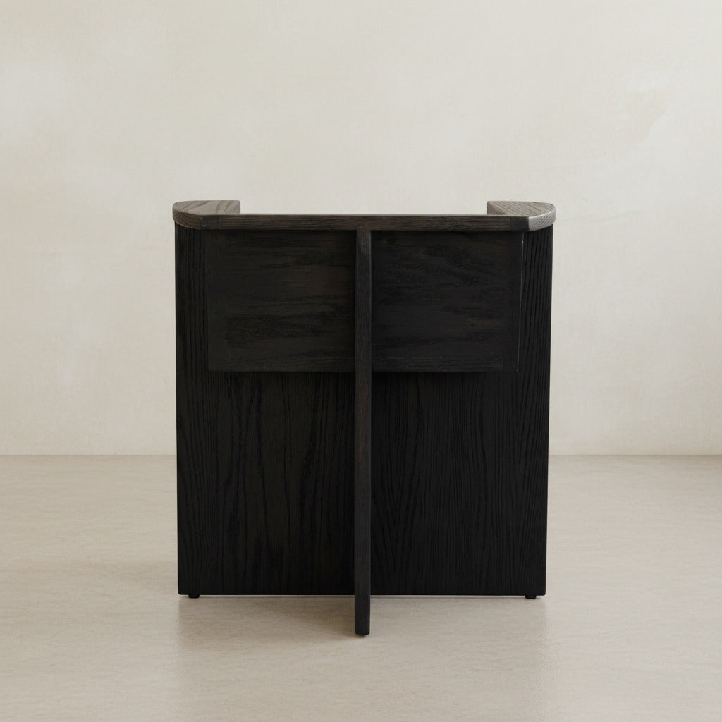 Brutus Dining Chair - Coffee Black Oak