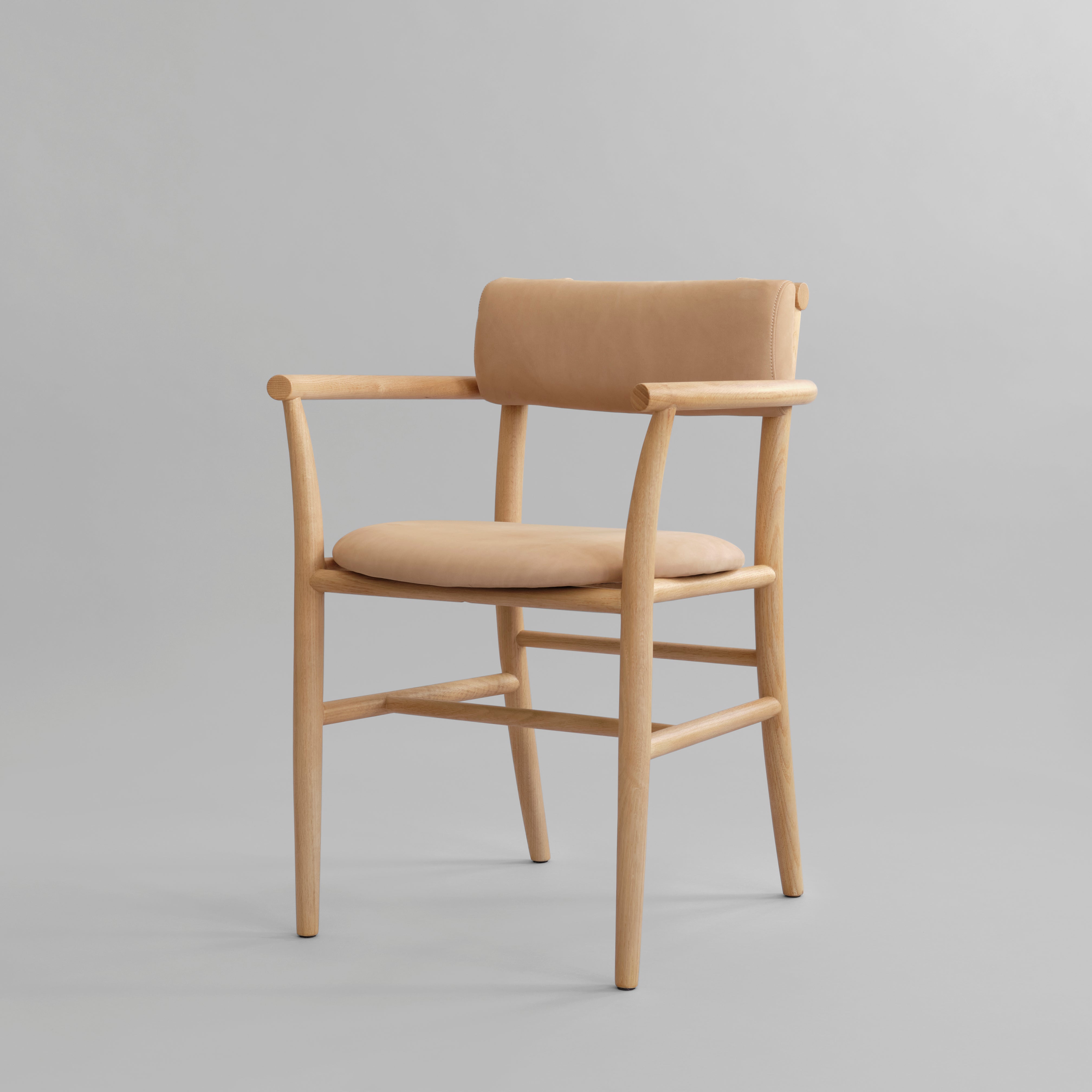 Nama Dining Chair, Armrest - Nubuck *Pre-order