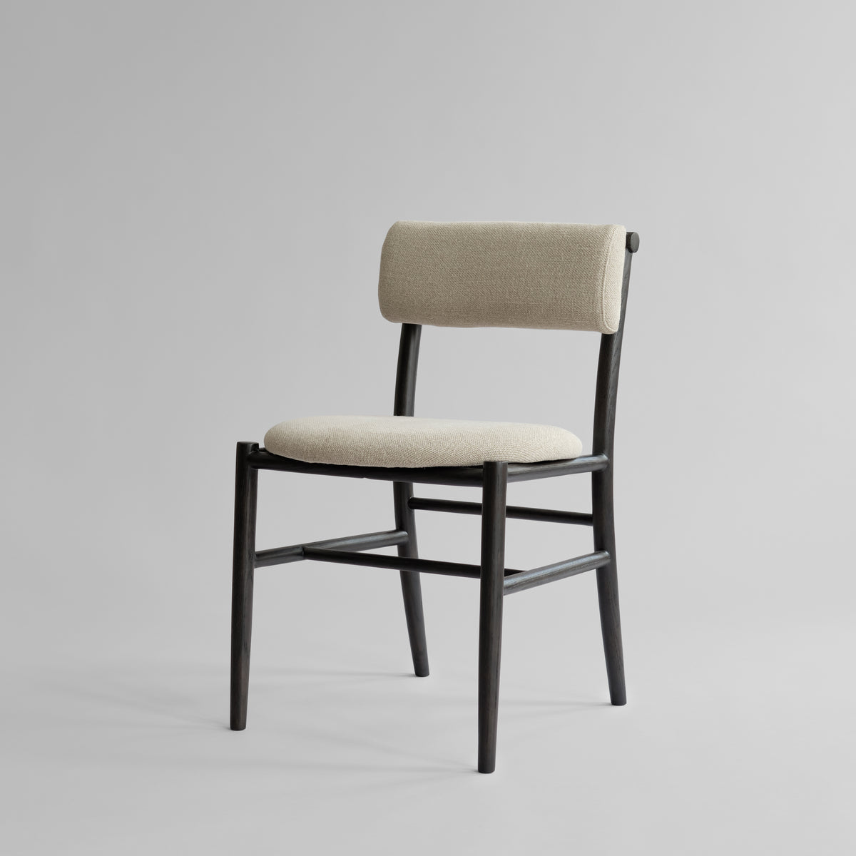 Nama Dining Side Chair, Coffee Black - French Linen