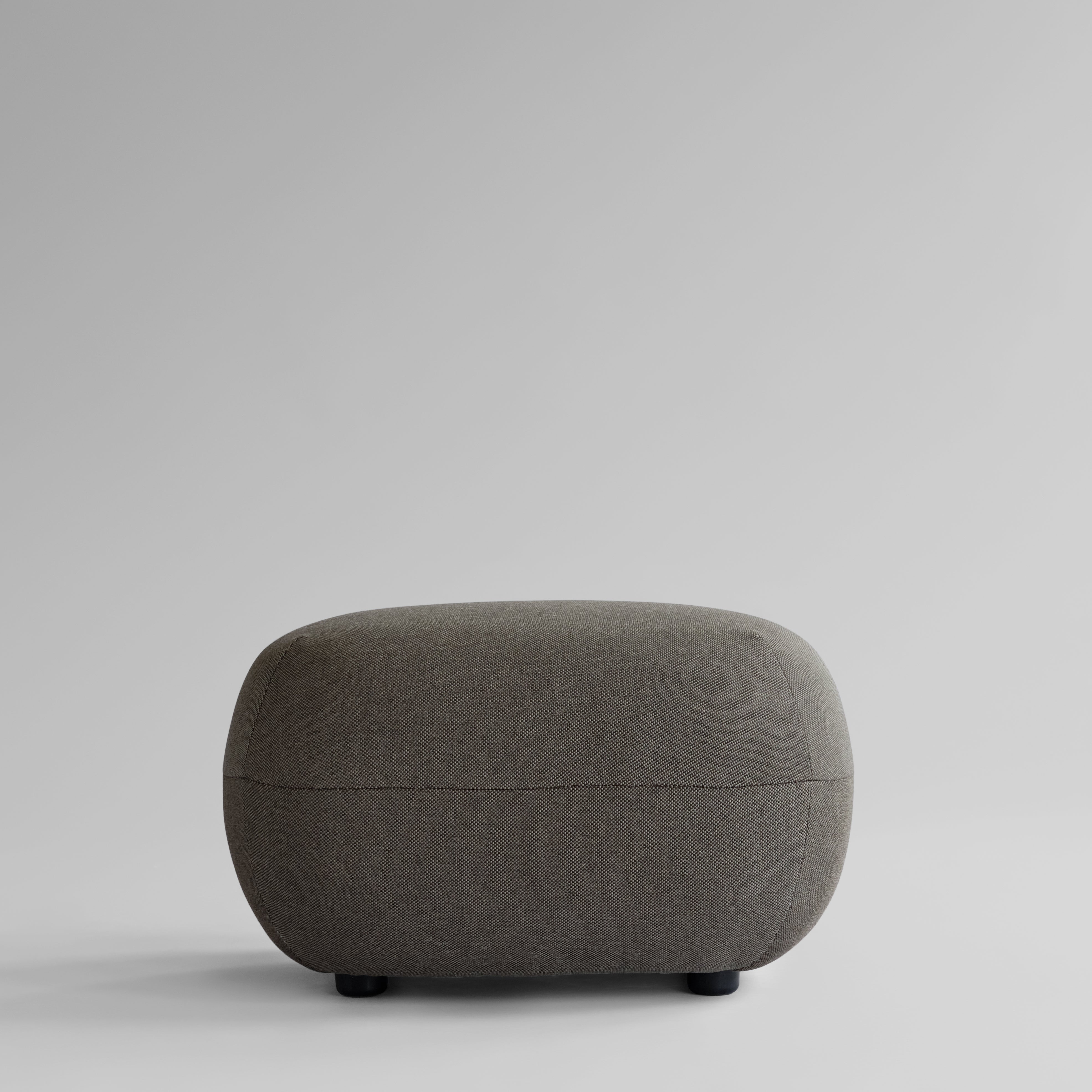 Toe Ottoman - Stone Gray