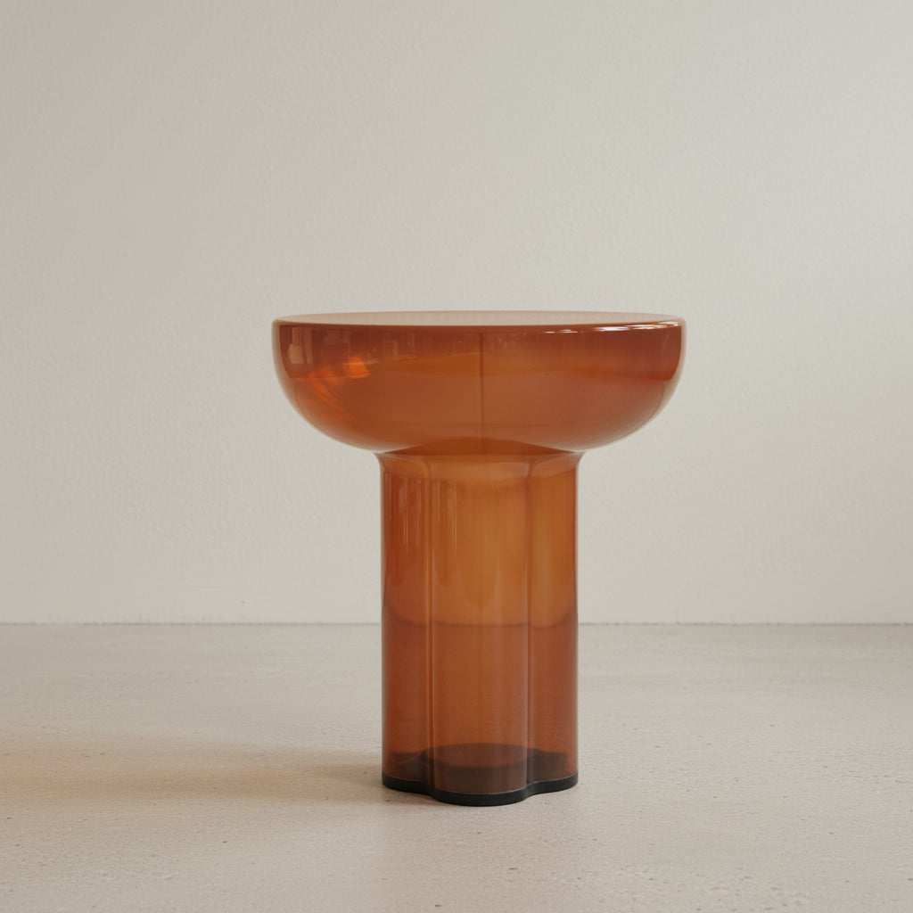Crown Table Glass, Tall - Caramel