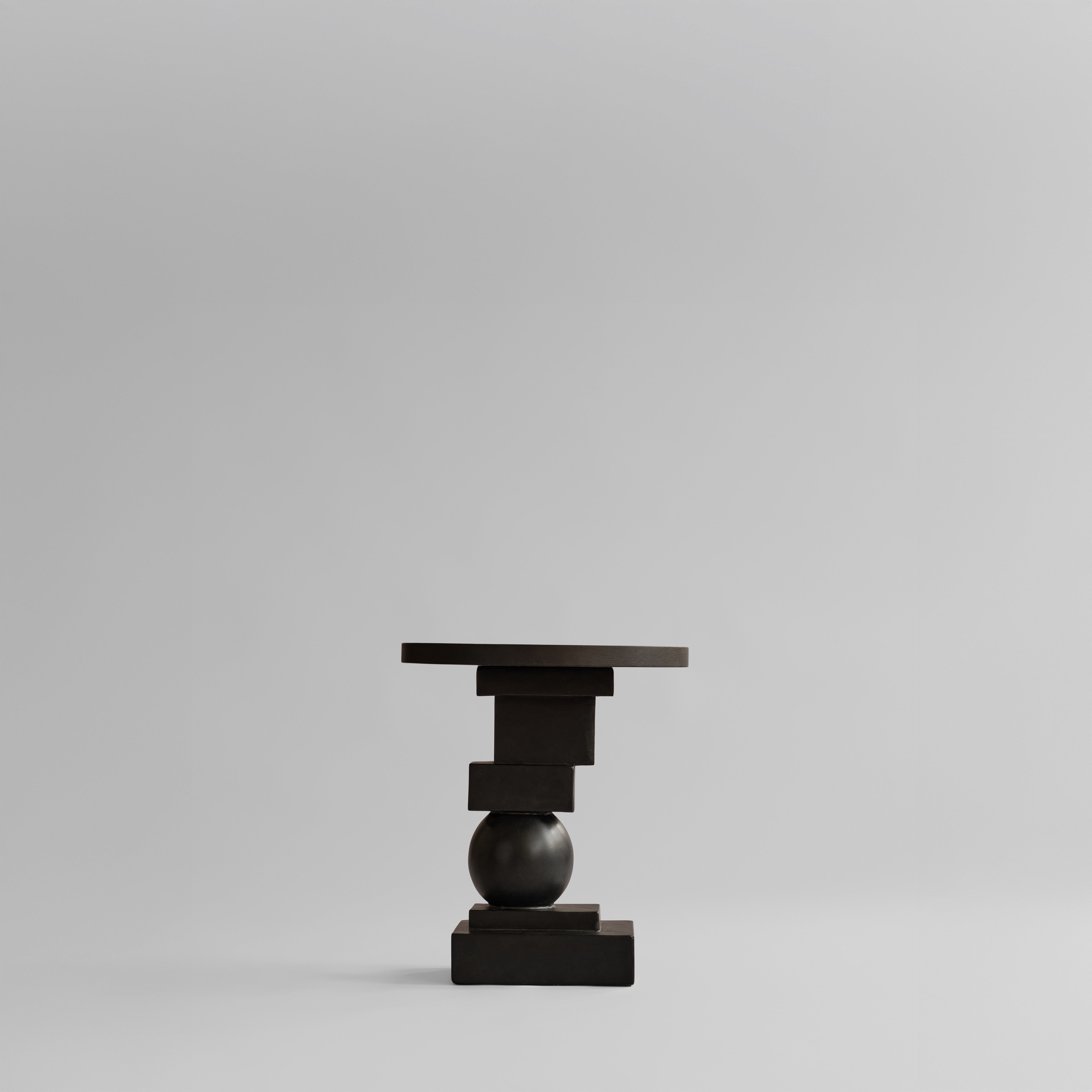 Artist Side Table - Coffee Black Oak