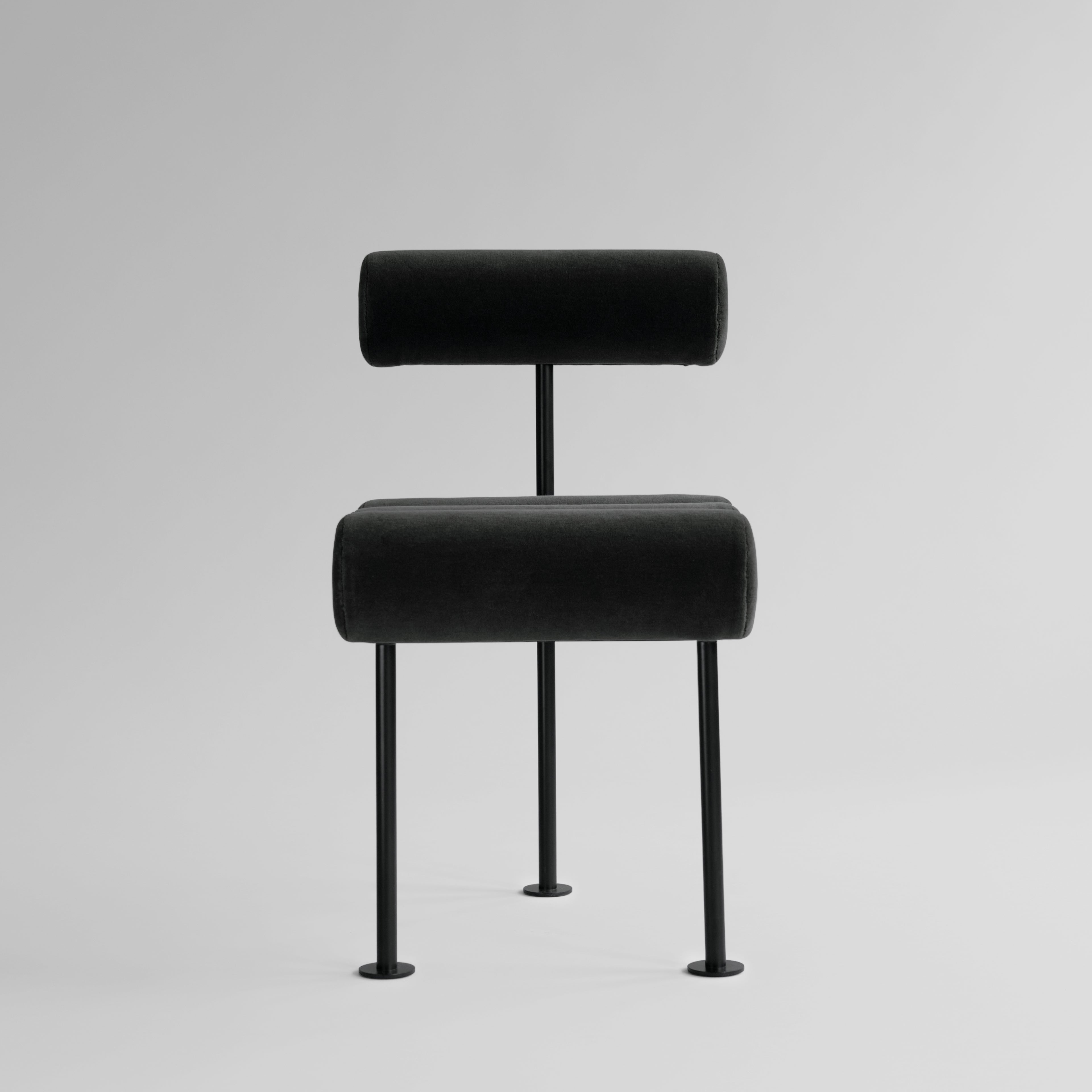 Hiro Dining Chair, Black Frame - Peat