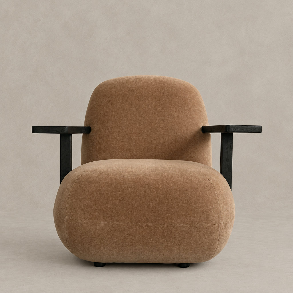 Toe Chair Armrest Ð Coffee Black Oak / Desert