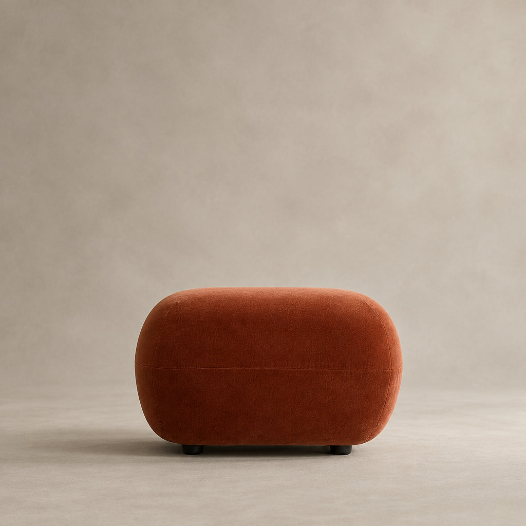 Toe Ottoman Ð Rust