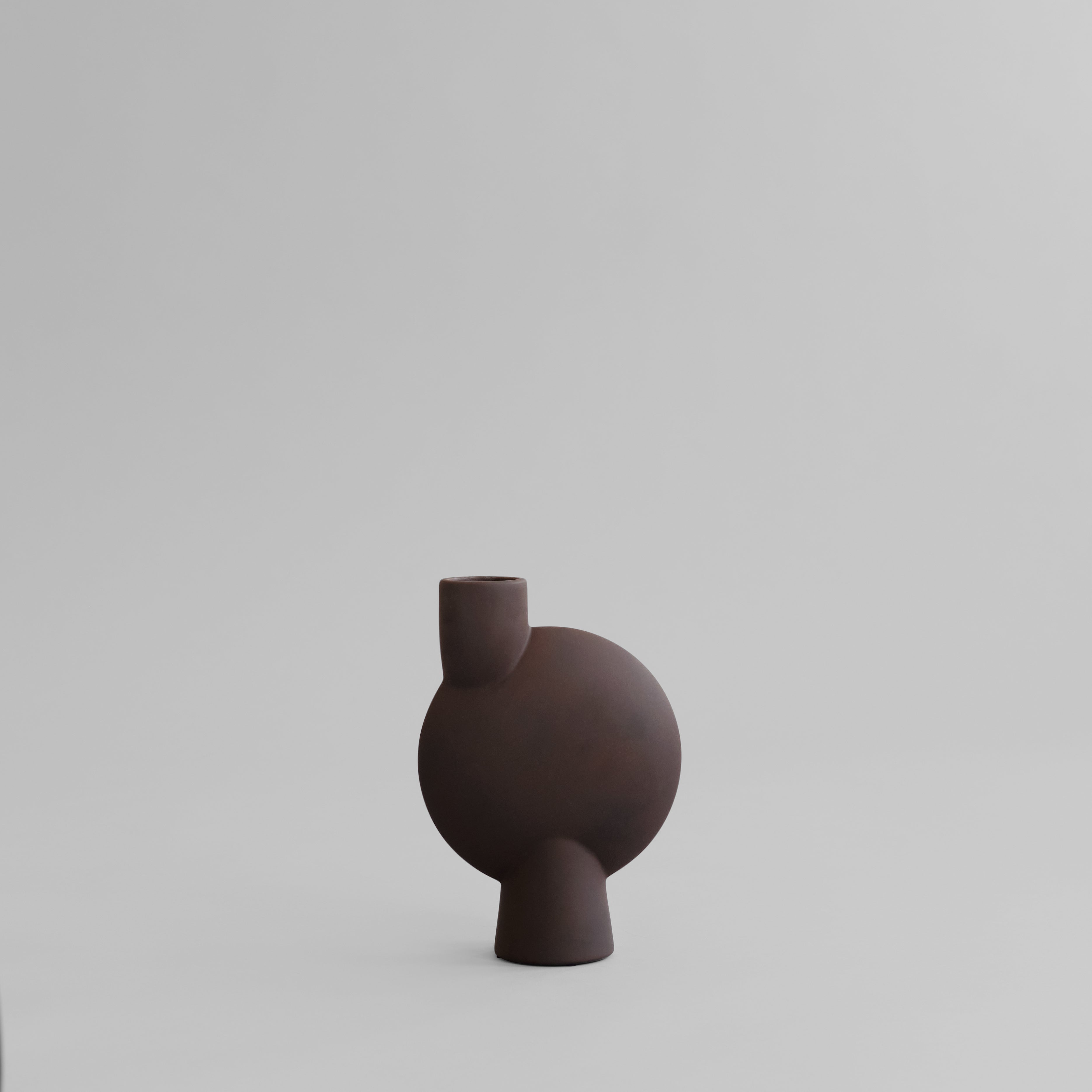 Sphere Vase Bubl, Medio Ð Chocolate Brown