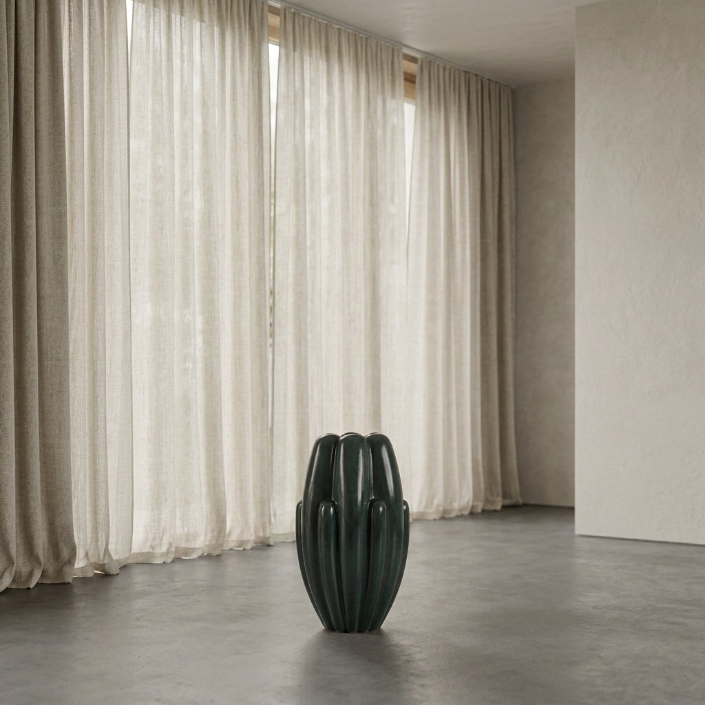 Bloom Vase Slim, Big - Dark Green