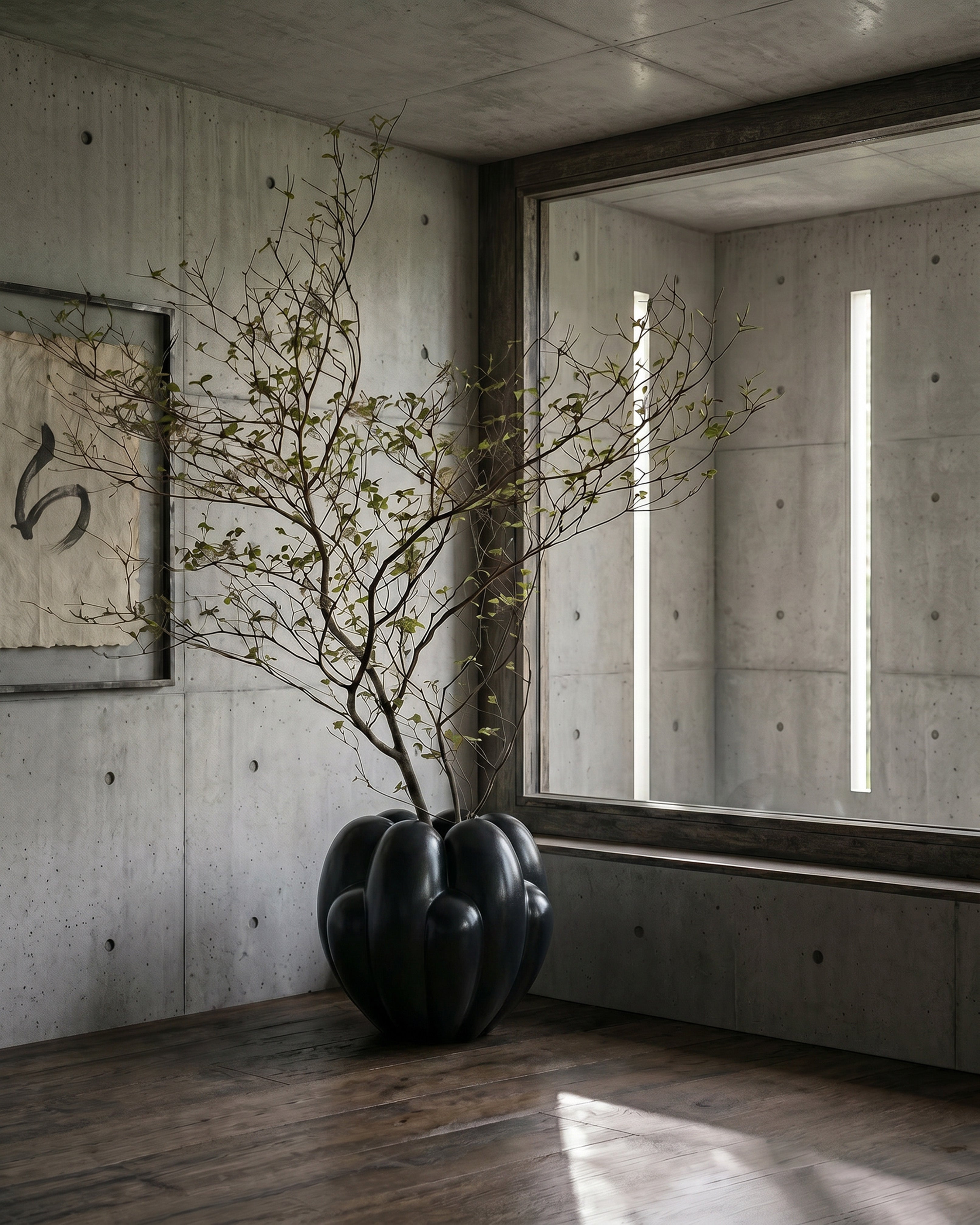 Bloom Vase, Big - Dark Green