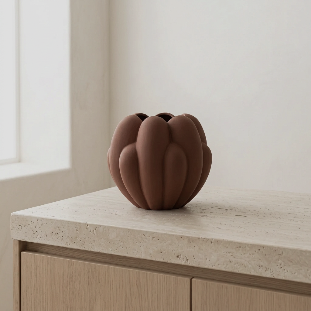 Bloom Vase, Big - Almond