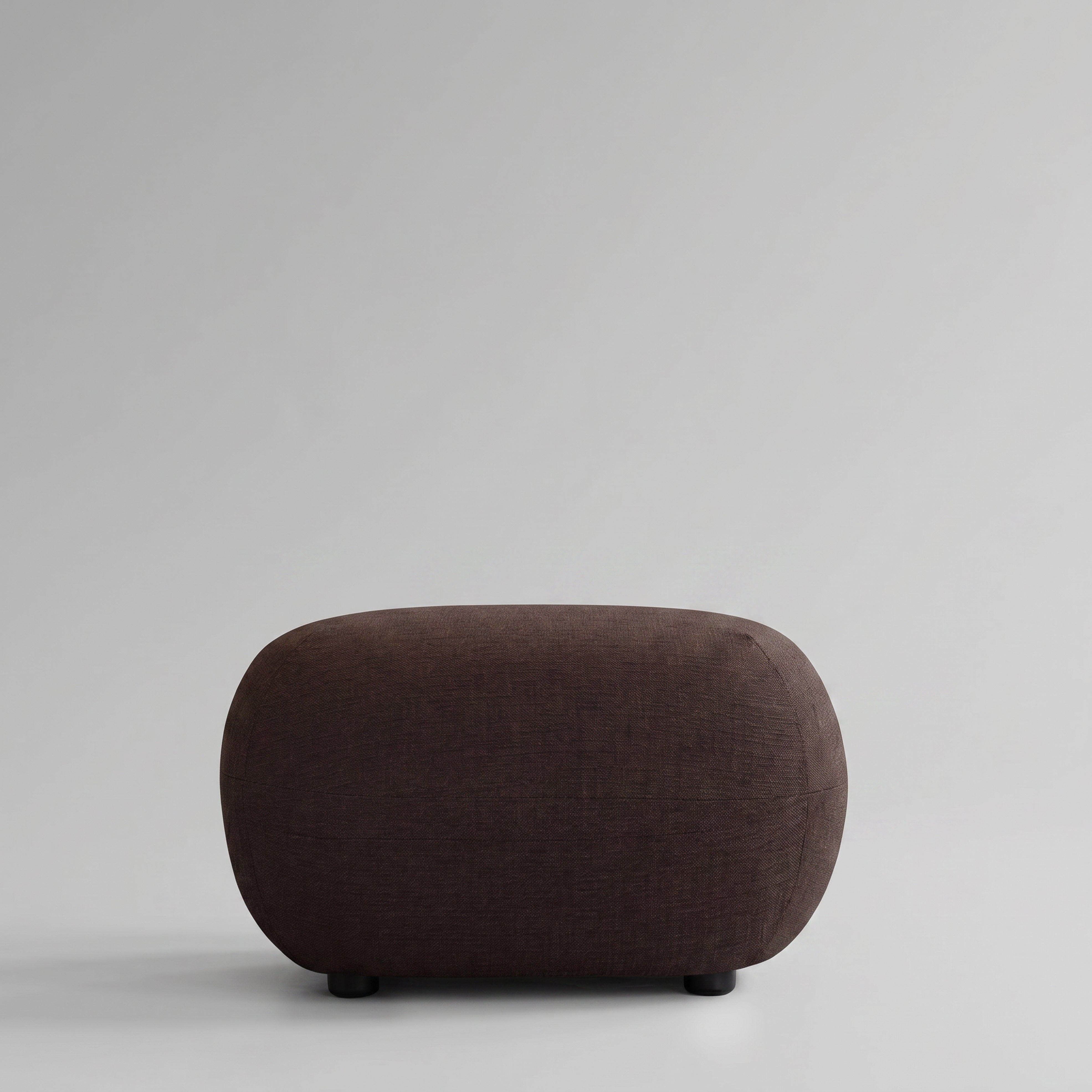 Toe Ottoman - Dark Brown