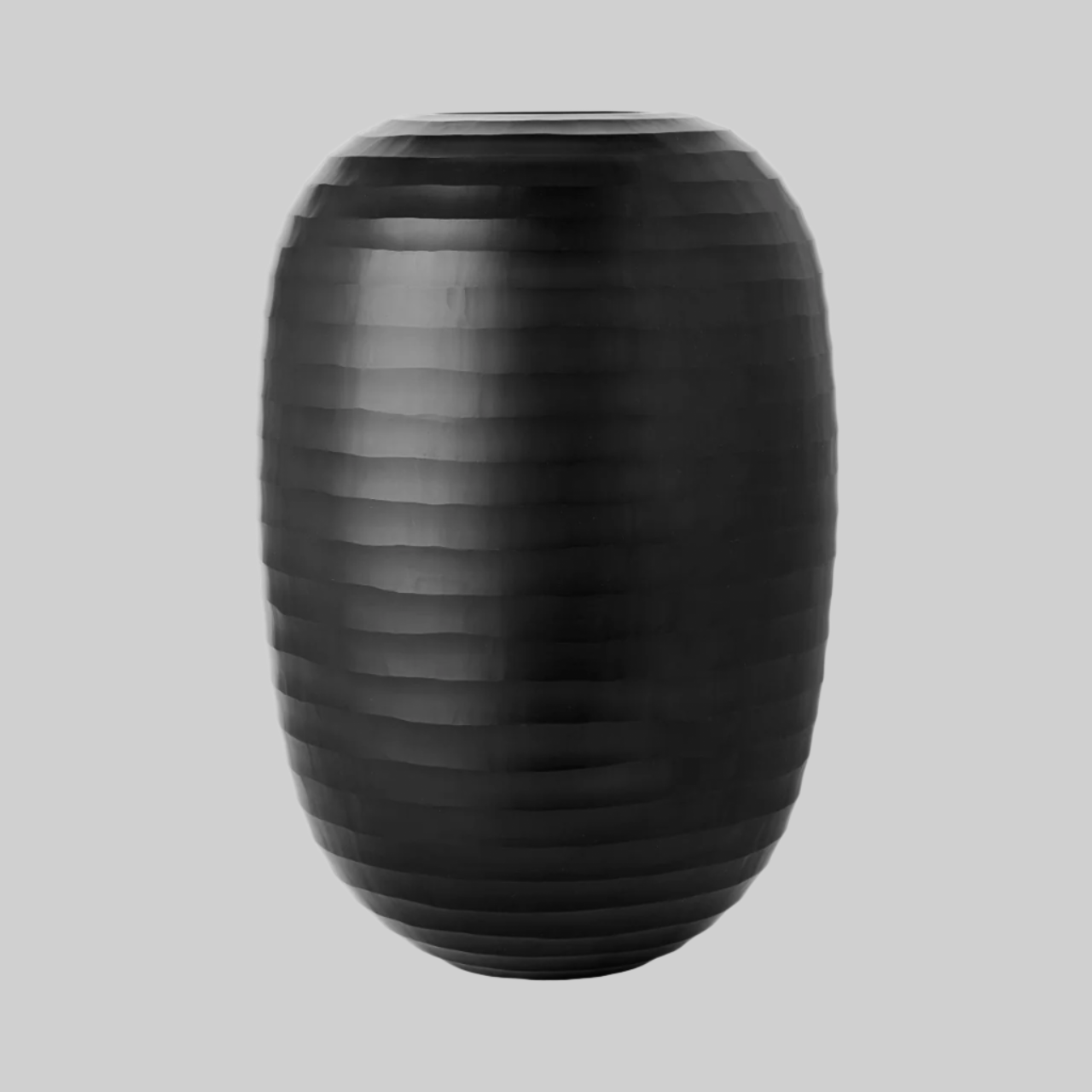 Organic vase 07 - black