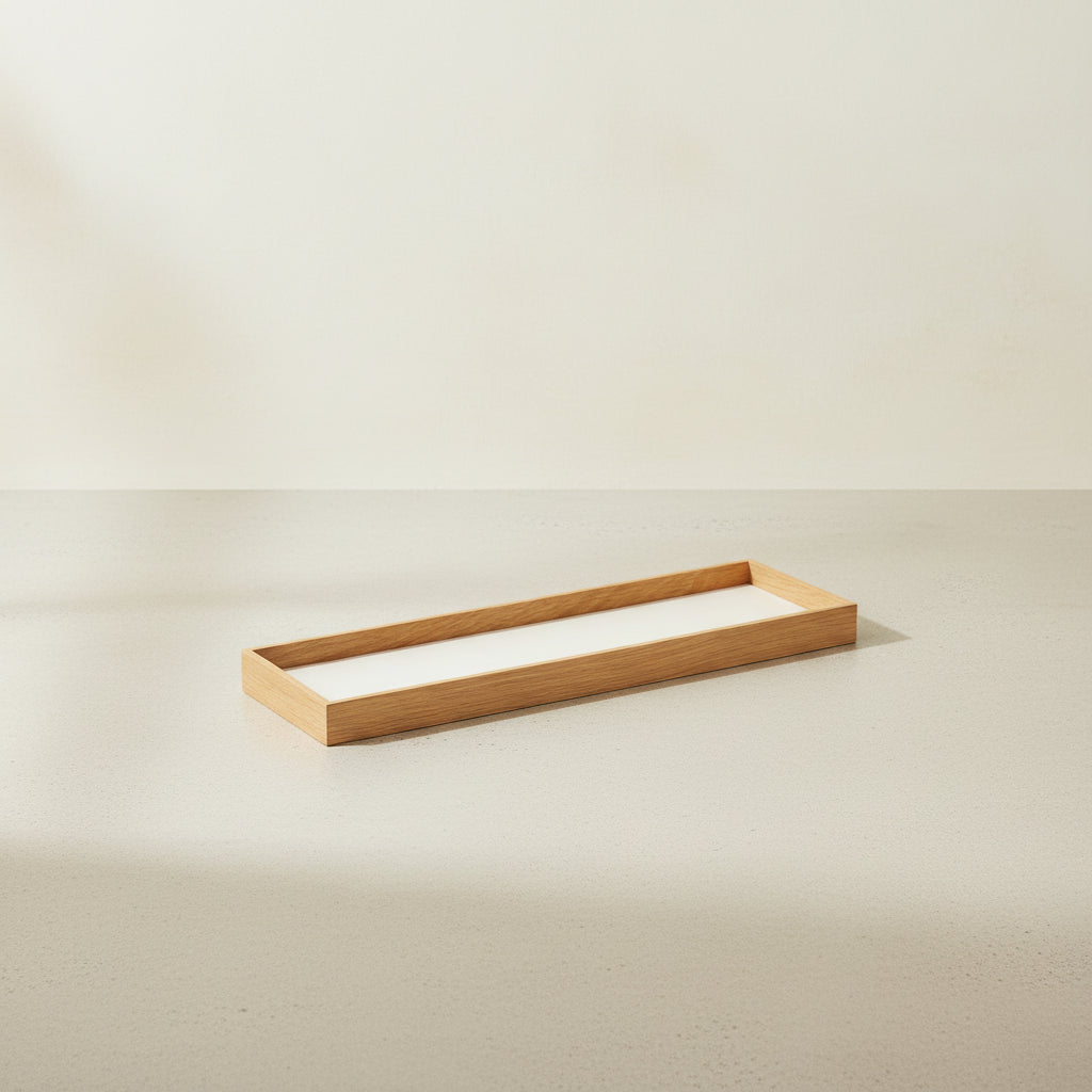 FRAME tray small, oak/beige