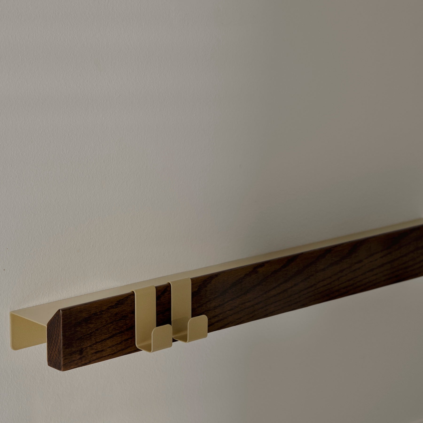 FLEX Wall System - Dark Oak & Brass