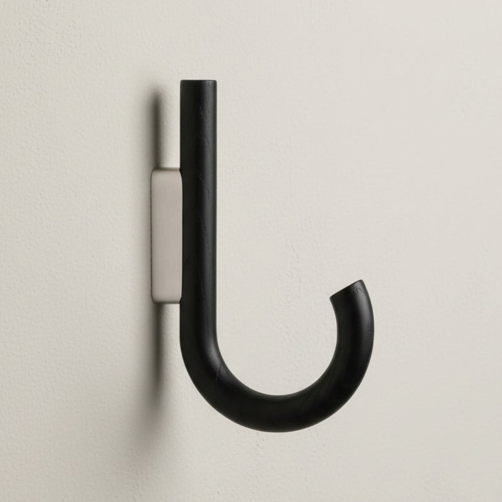 HOOK Big, black oak-chrome