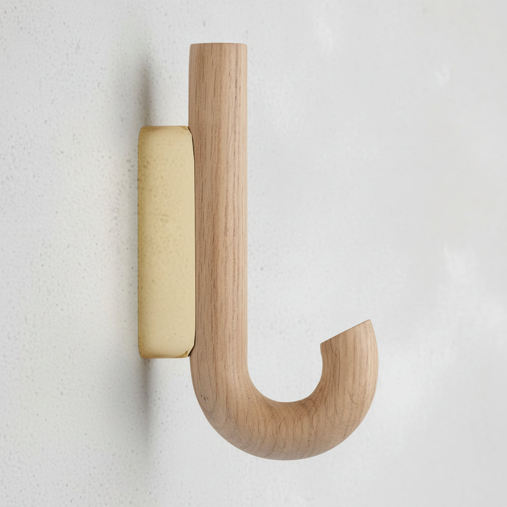 HOOK Mini, oak-brass