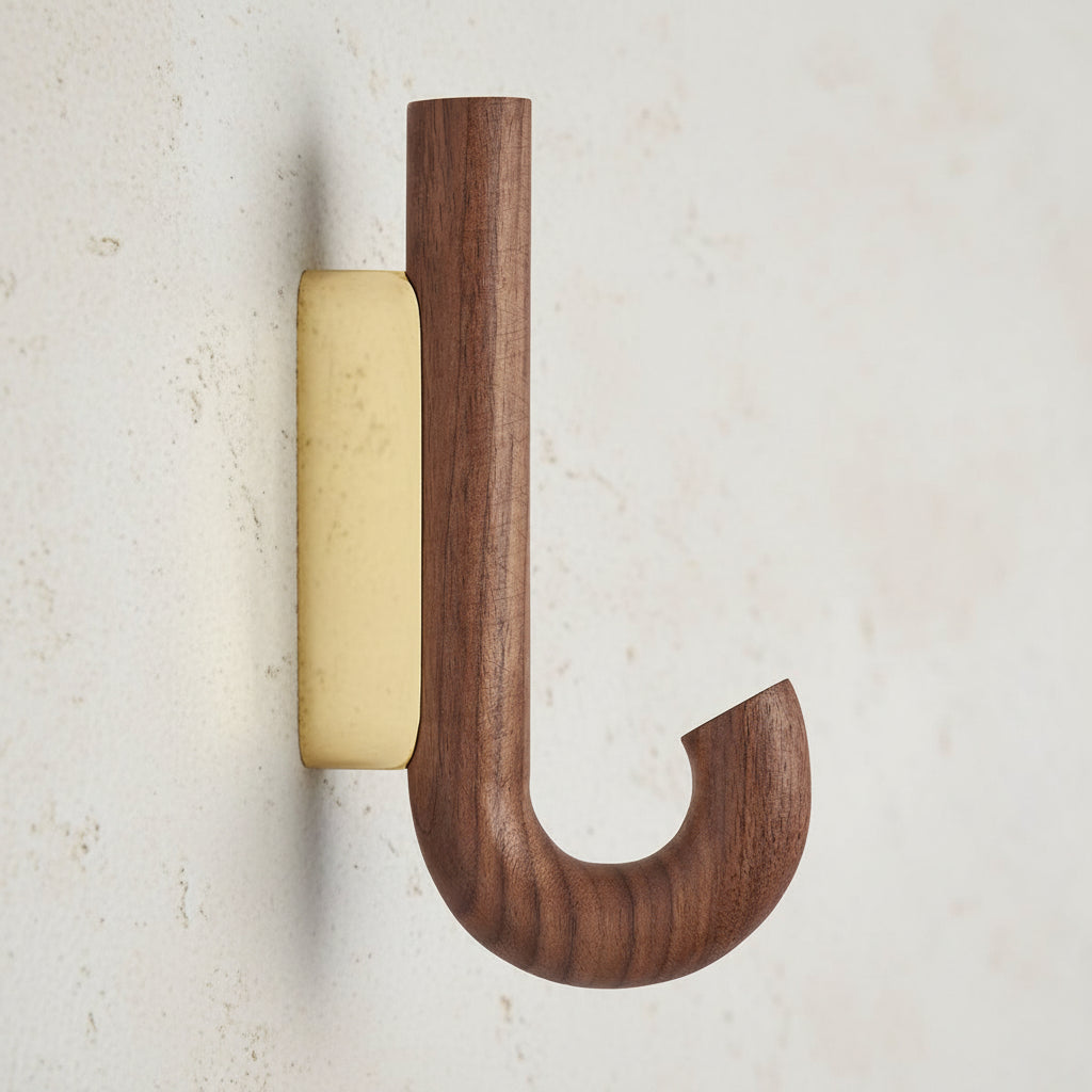 HOOK Mini, walnut-brass