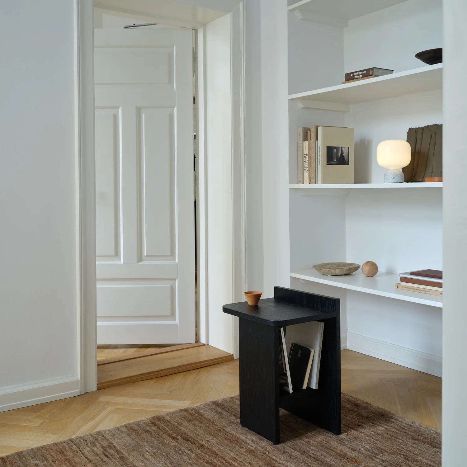 ISMO Side Table - Black Ash