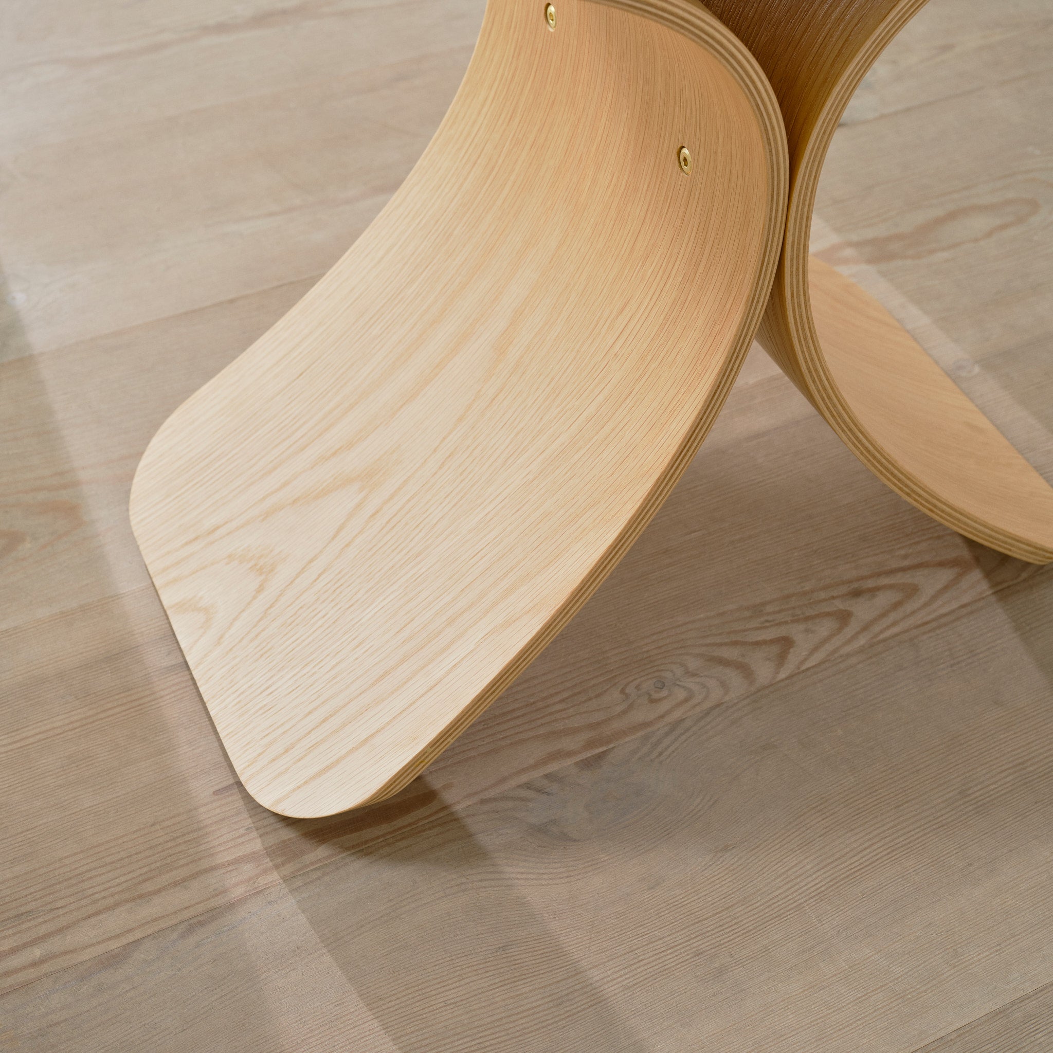 Luno Stool oak/ beige textile