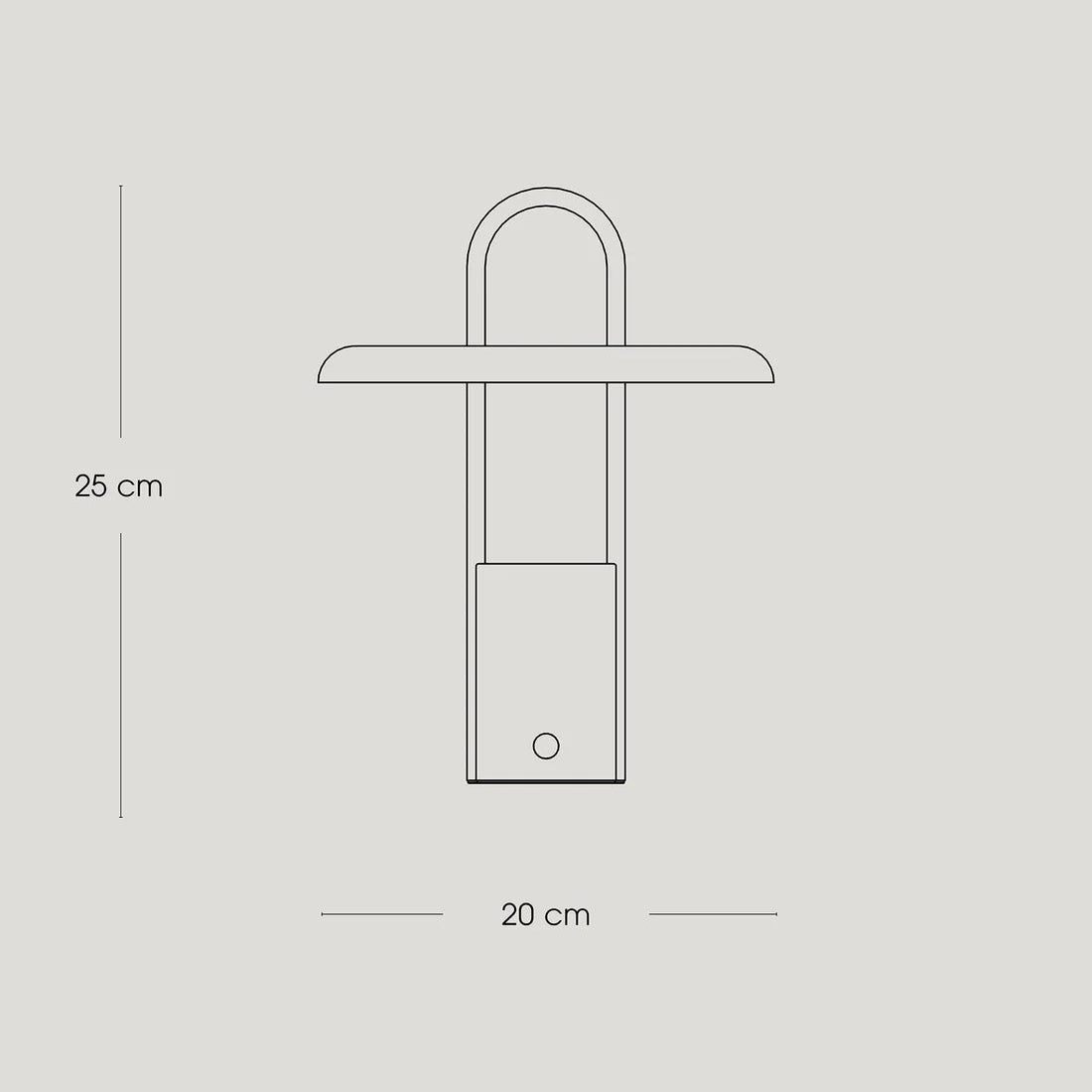 Pier Portable Lamp - Small, Black