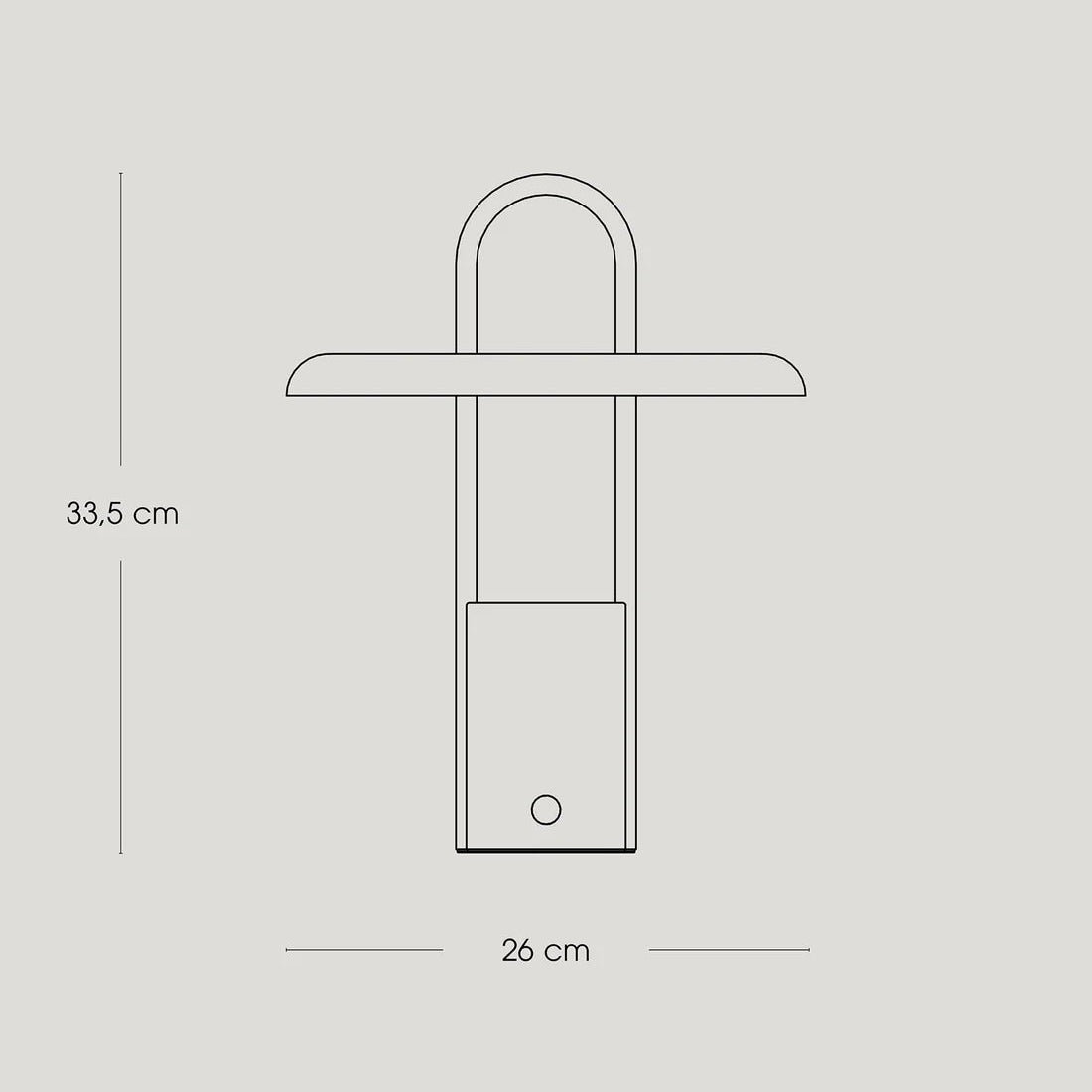 Pier Portable Lamp - Large, Black