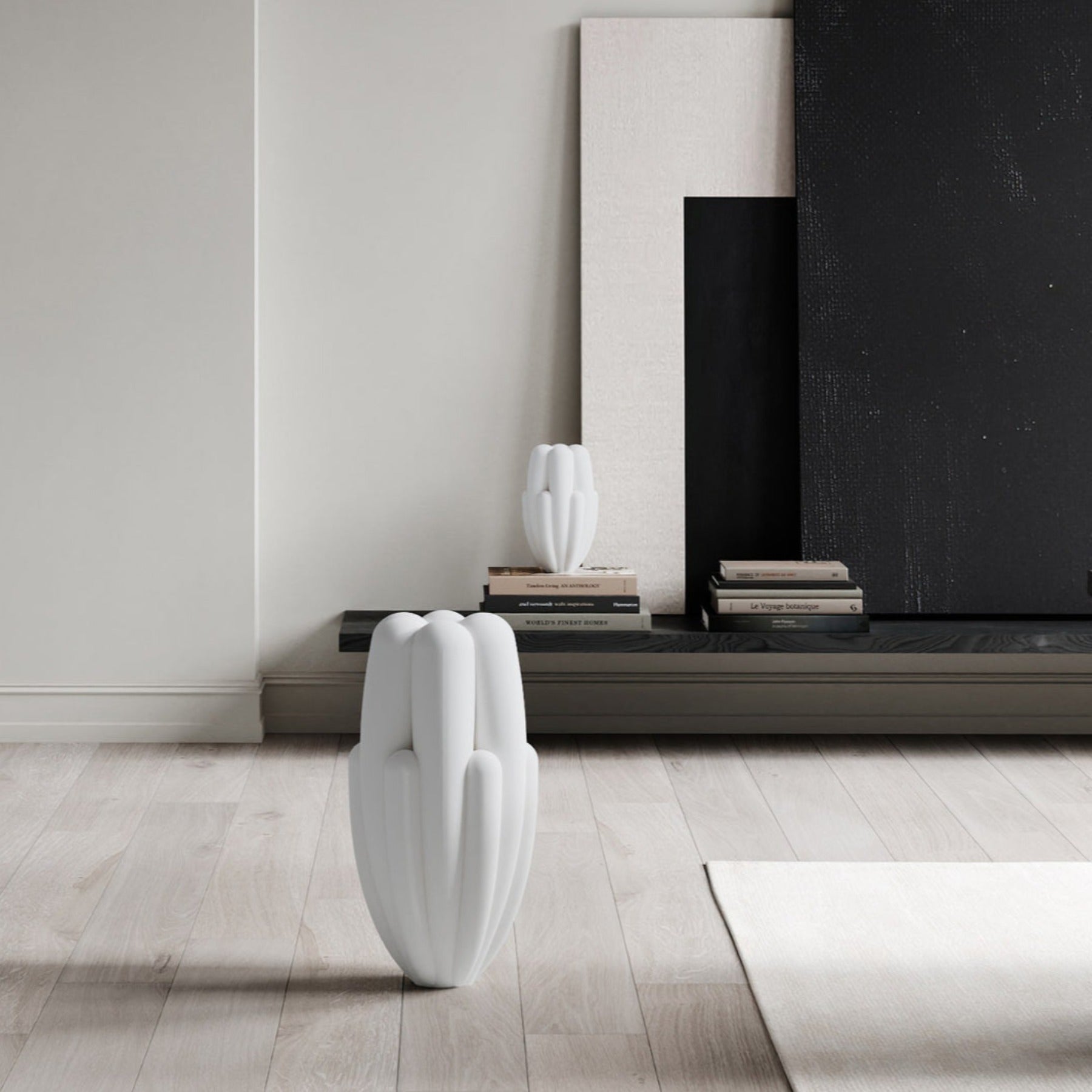 Bloom Slim Vase, Mini - Bone White
