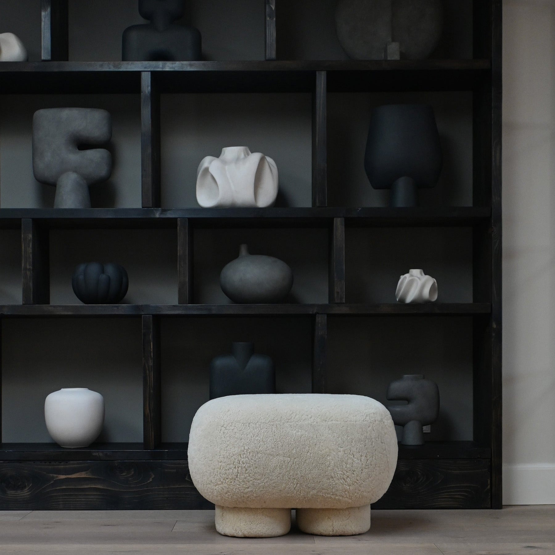 Big Foot Bench, Petit - Sandshell Sheepskin
