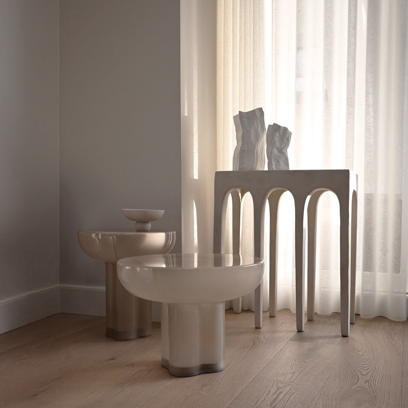 Bow Console - Birch