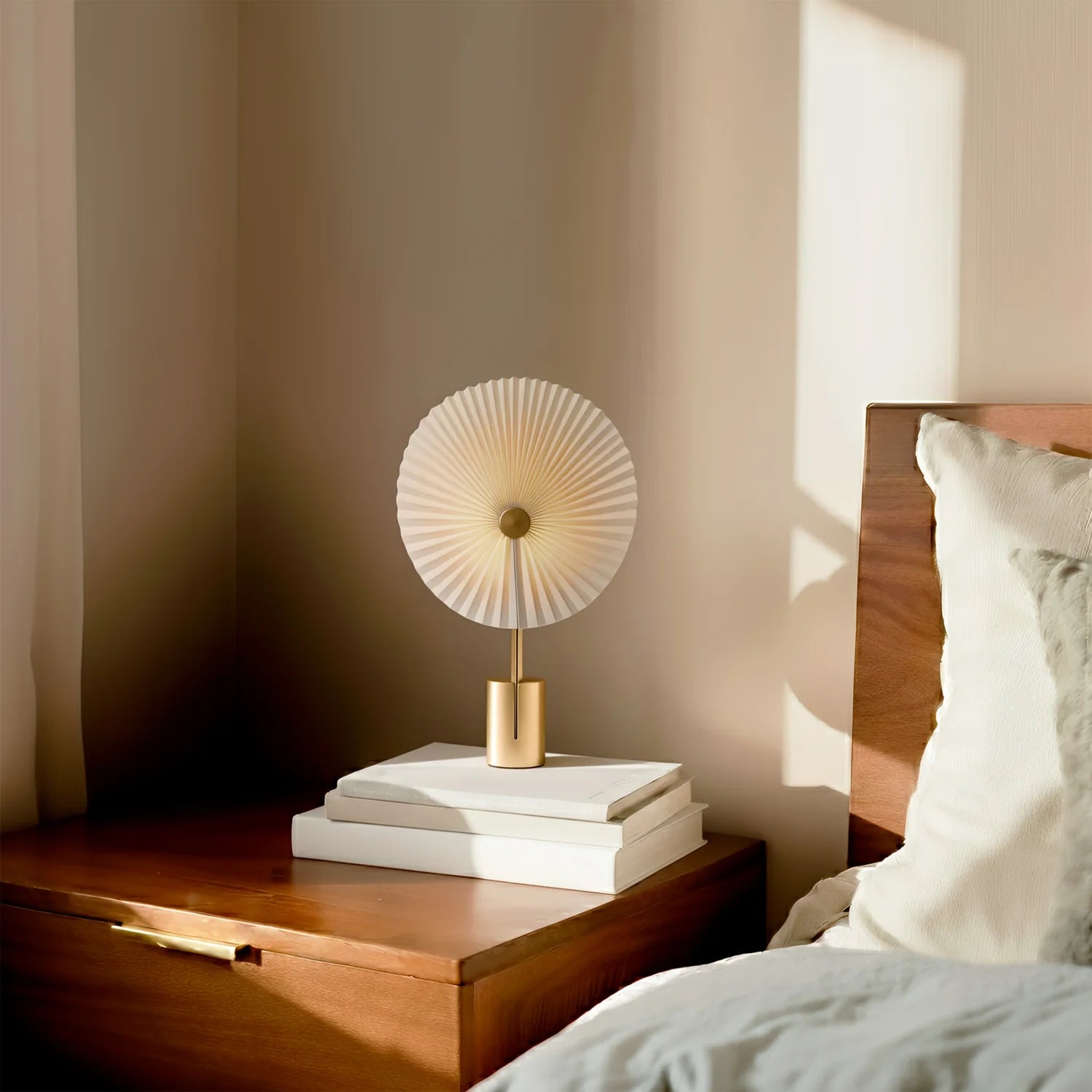 LIRIS Portable Table Lamp, Brass