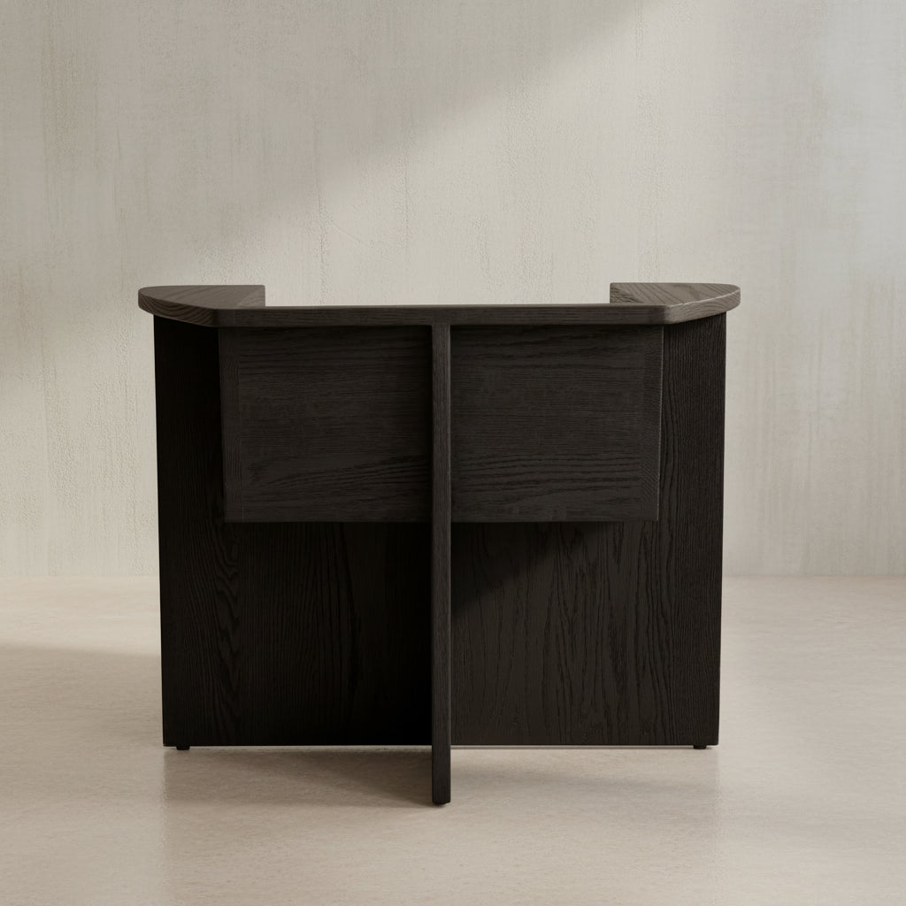 Brutus Lounge Chair - Coffee-Black Oak