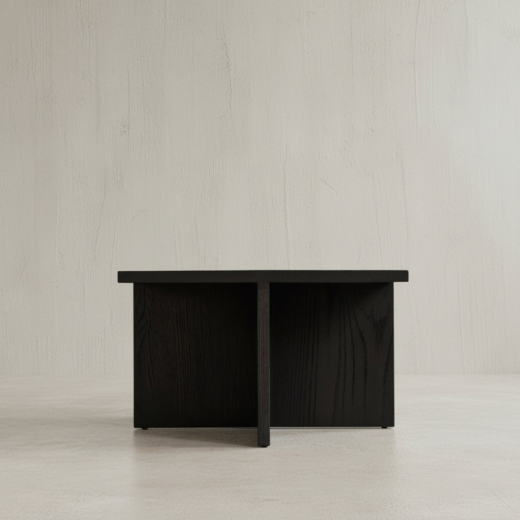Brutus Coffee Table - Coffee-Black Oak