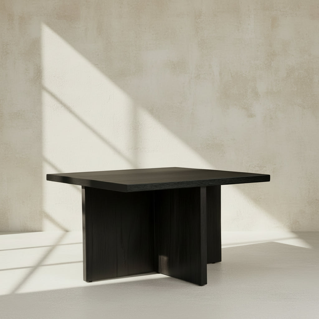 Brutus Coffee Table - Coffee-Black Oak