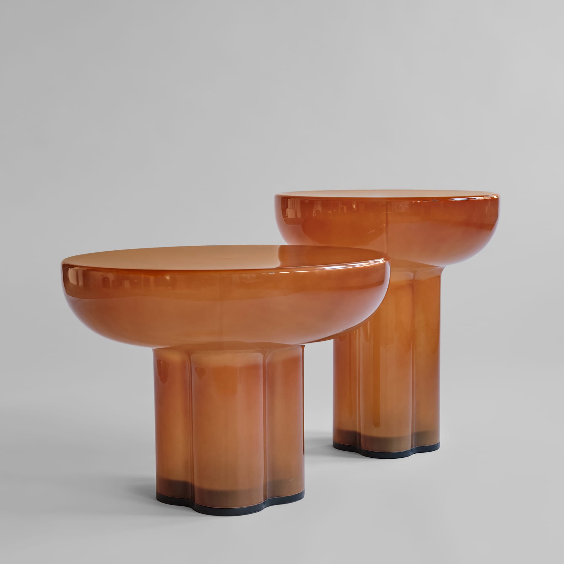 Crown Table Glass, Tall - Caramel
