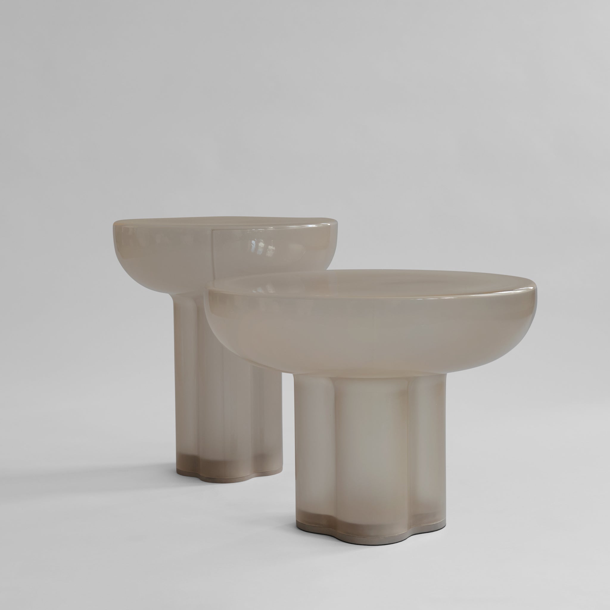 Crown Table Glass, Tall - Smoked Desert