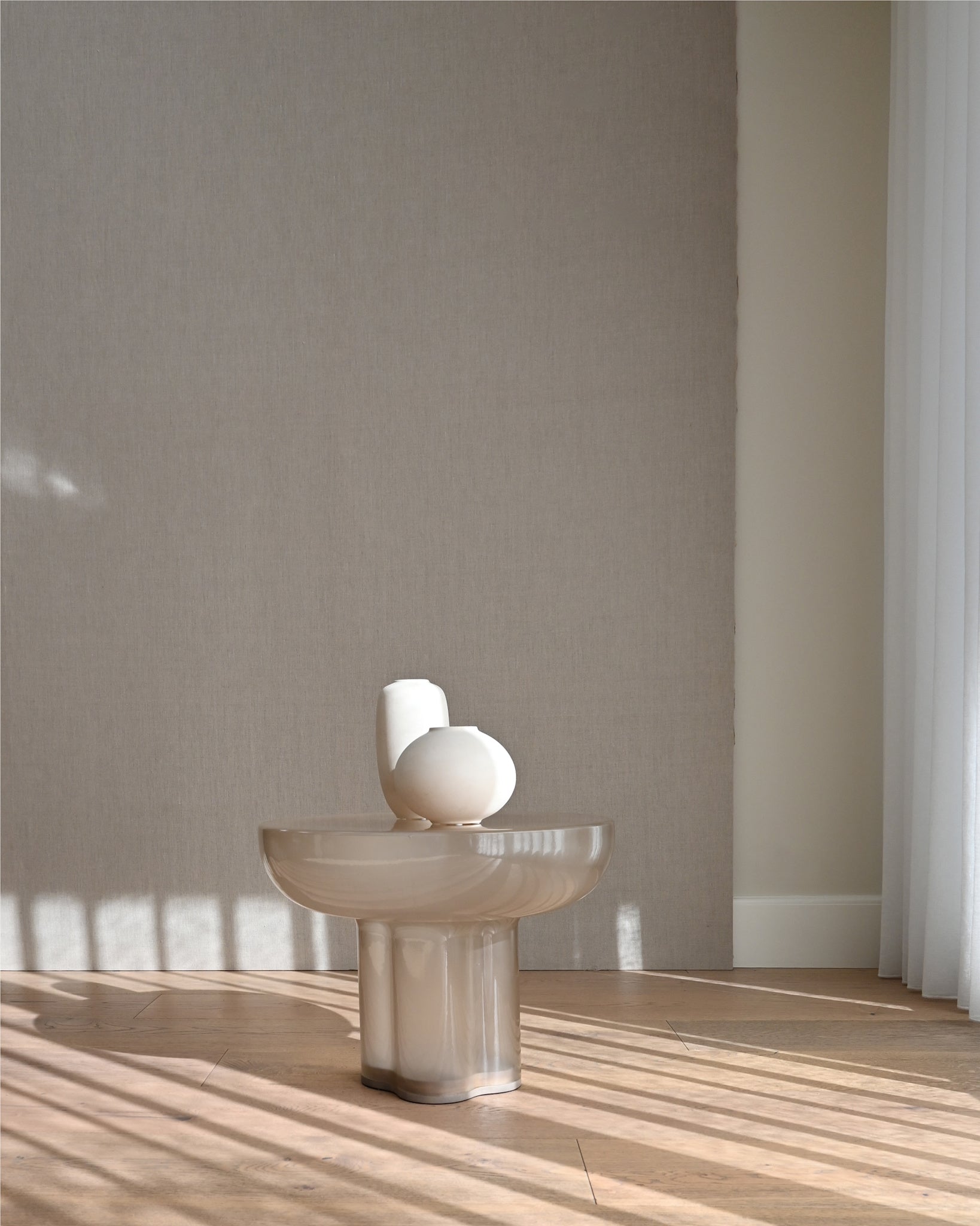 Crown Table Glass, Low - Smoked Desert