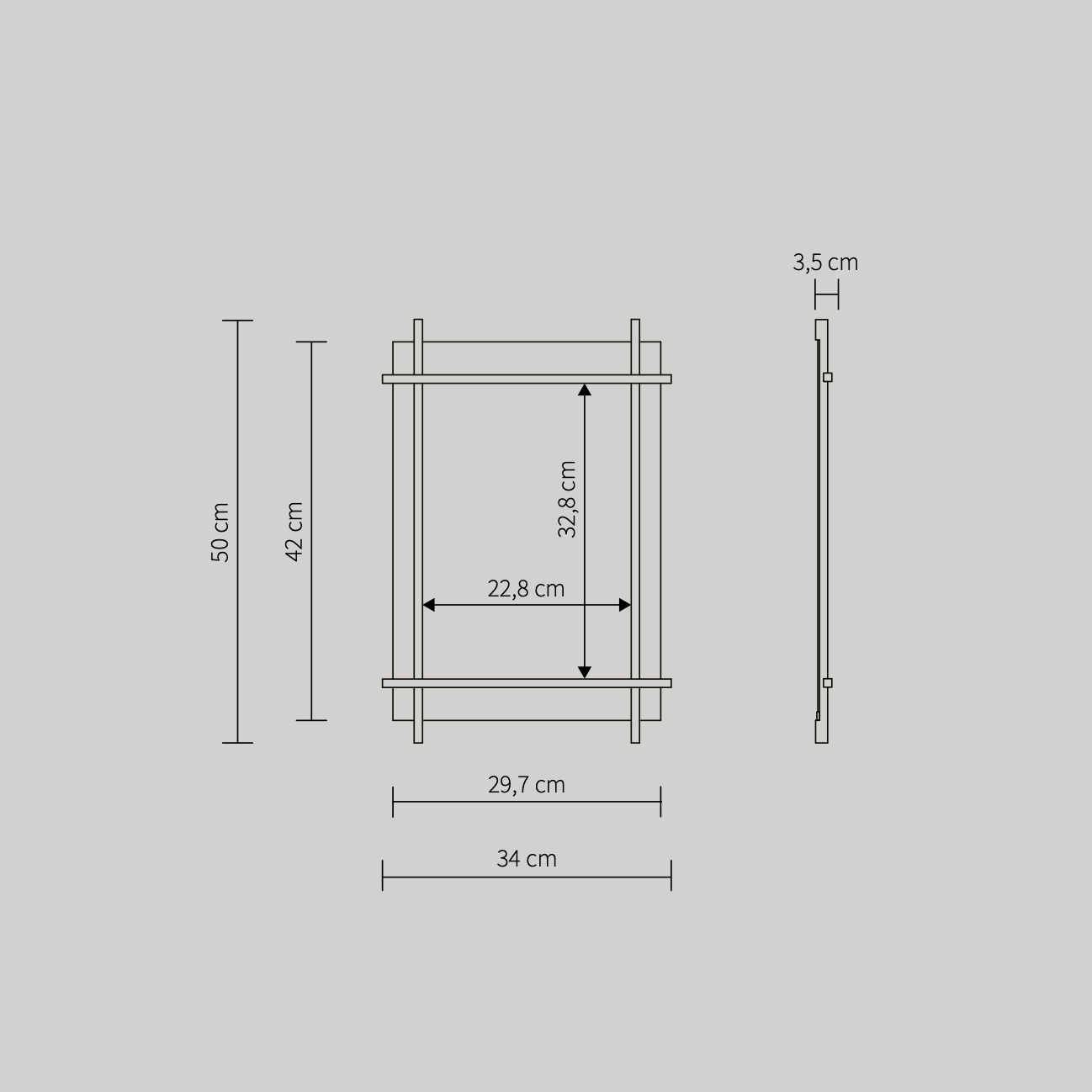 DAIKU Frame - Small, Oak