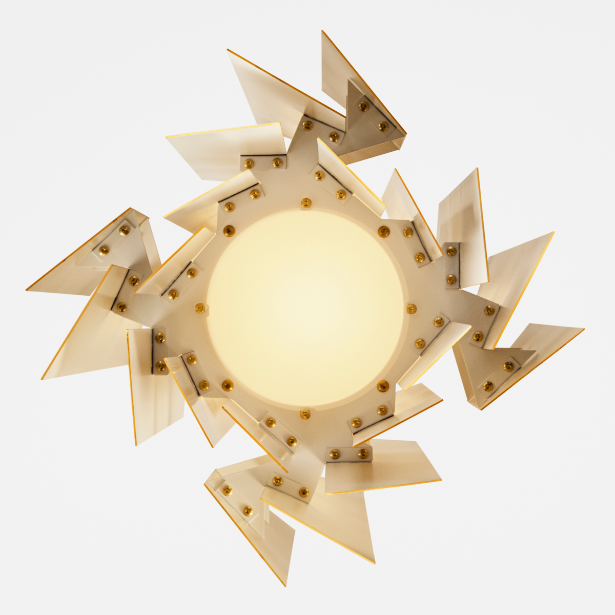 DIVAN 2 PENDANT 550 Brass