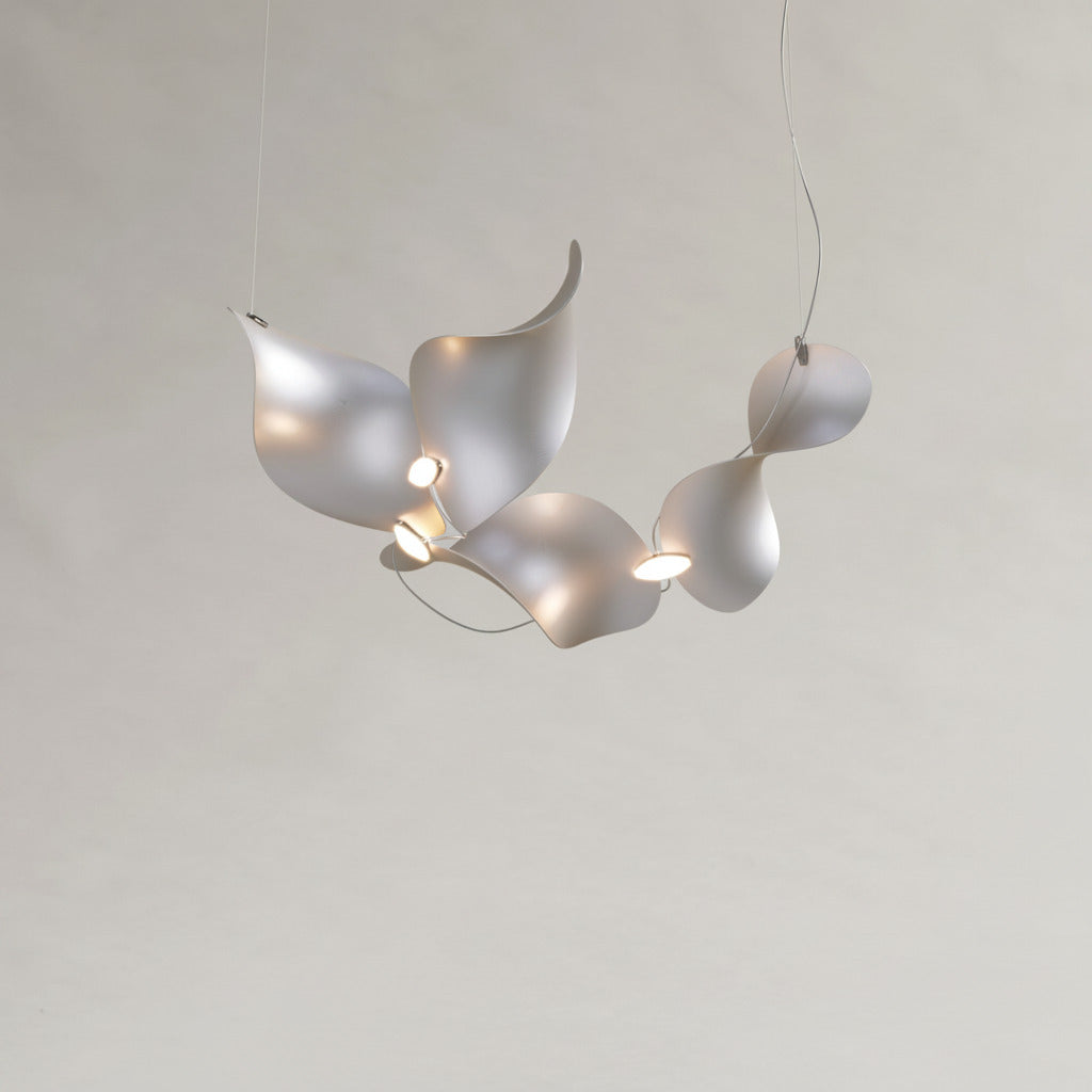 Dune 4 Curve Chandelier - 5 Finish Options