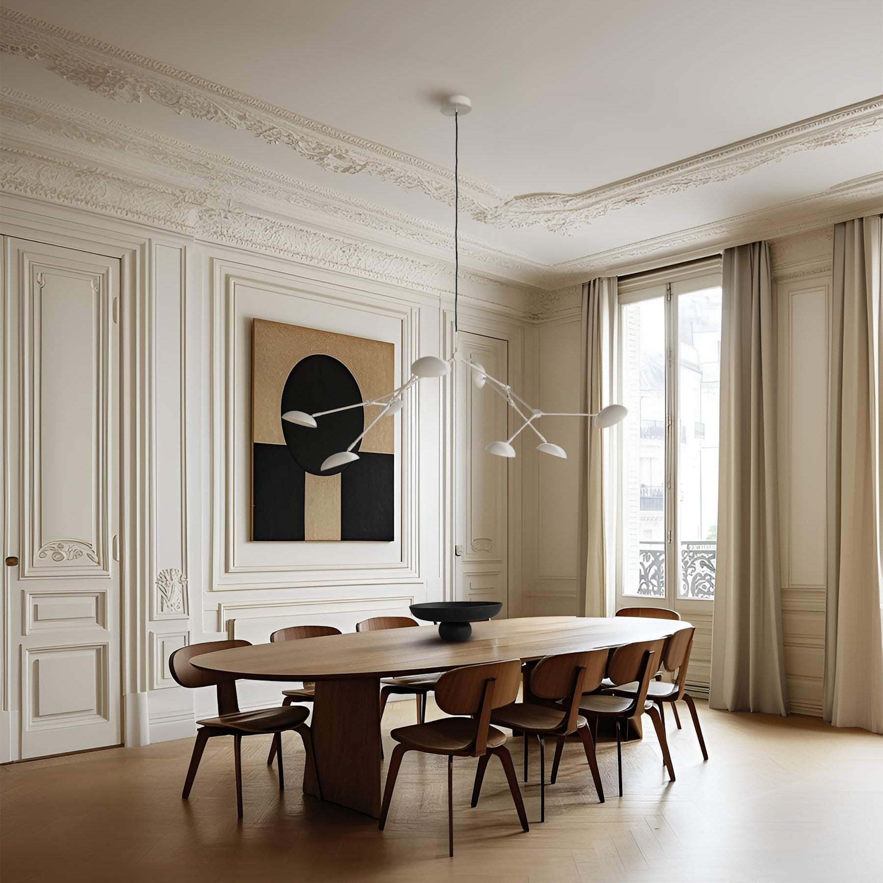 Drop Chandelier - White, UL