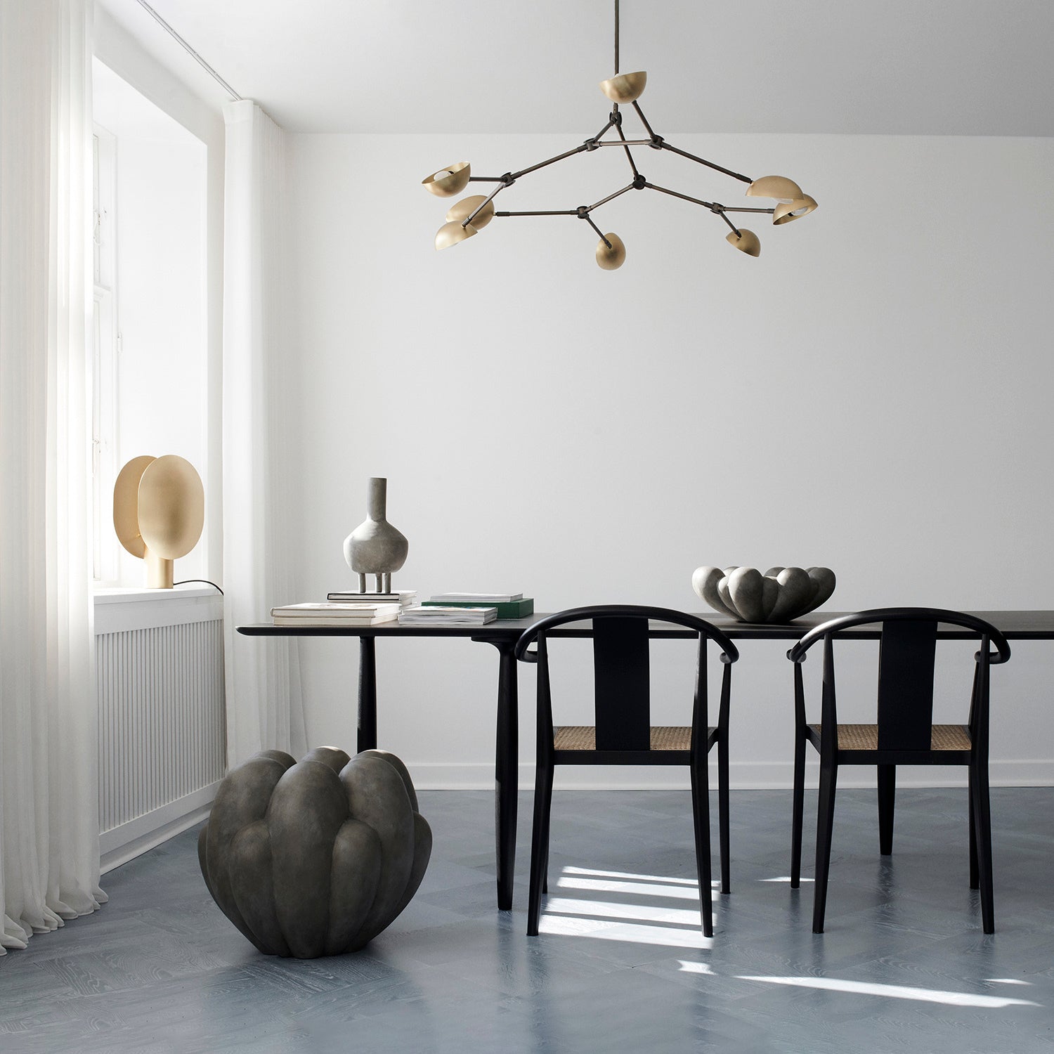Drop Chandelier - Mini, Brass, UL