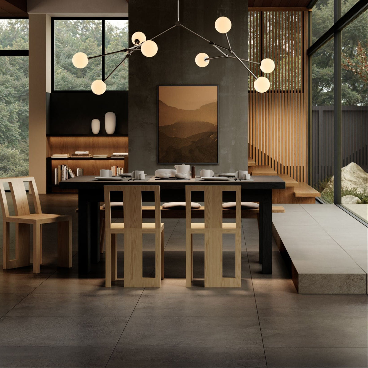 Drop Chandelier Bulp, Grande with Rods*