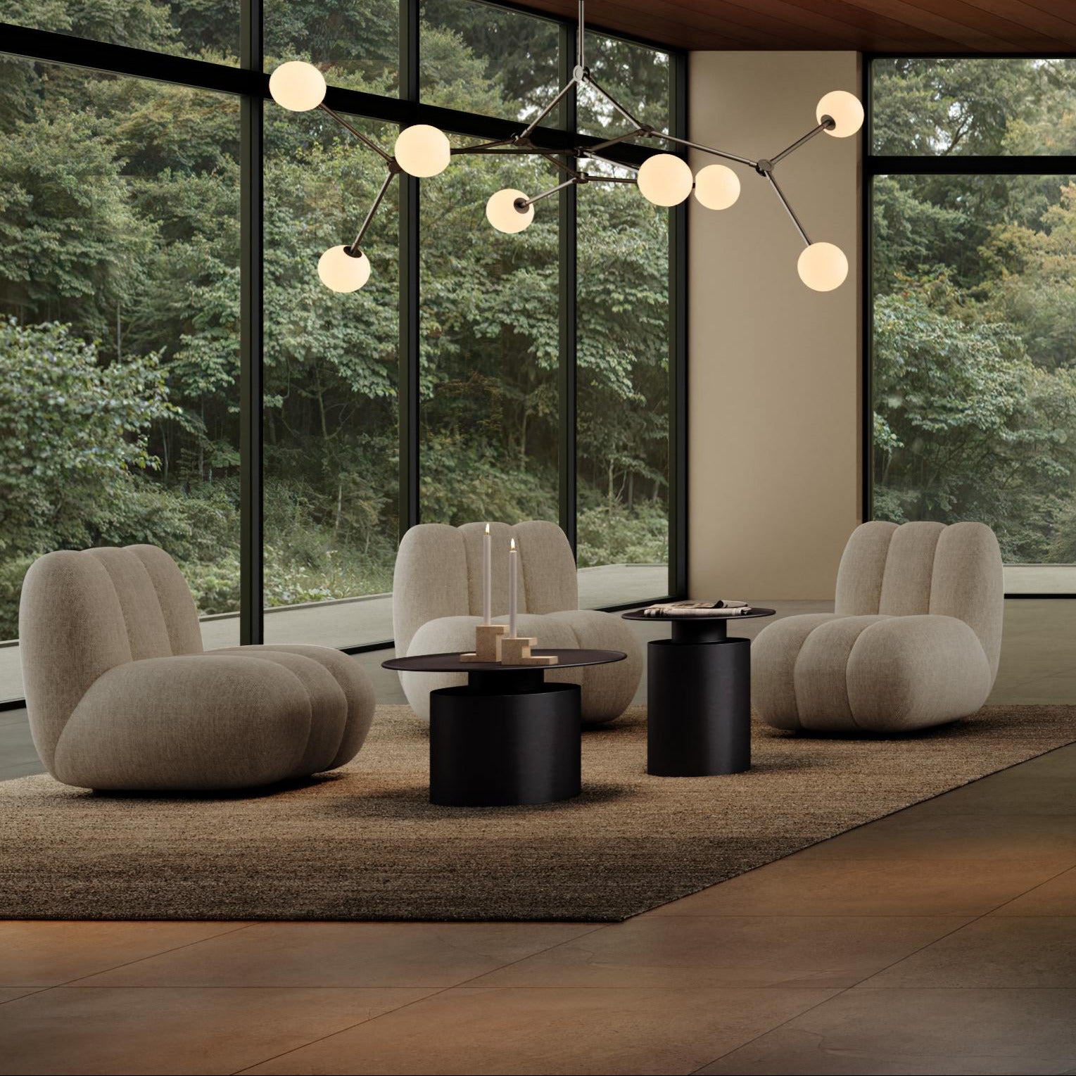 Drop Chandelier Bulp, Grande with Rods*